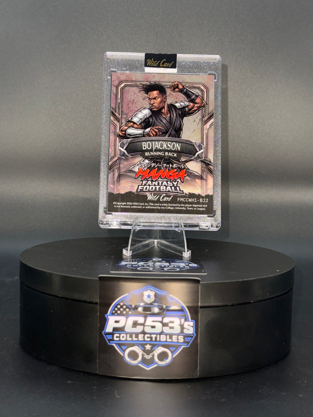 WildCard 2026 FantasyFootball MangaChaseRainbow Cherry White Bo Jackson True1/1