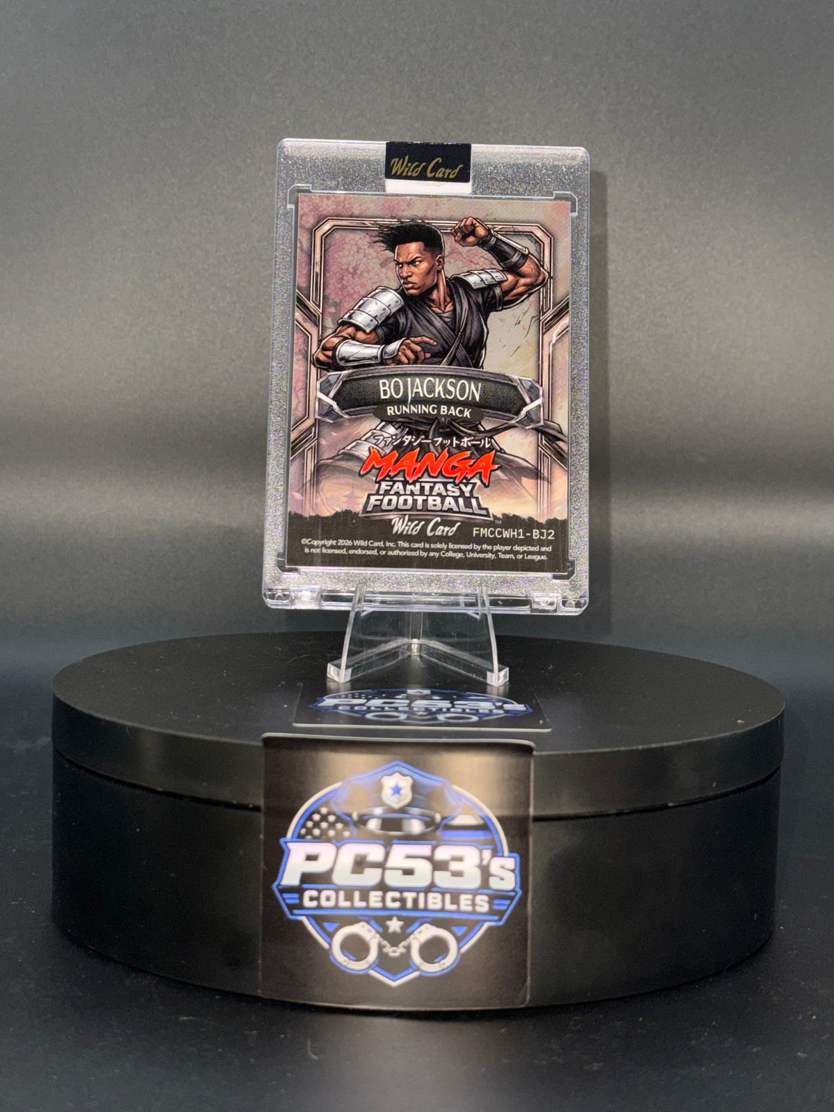 WildCard 2026 FantasyFootball MangaChaseRainbow Cherry White Bo Jackson True1/1