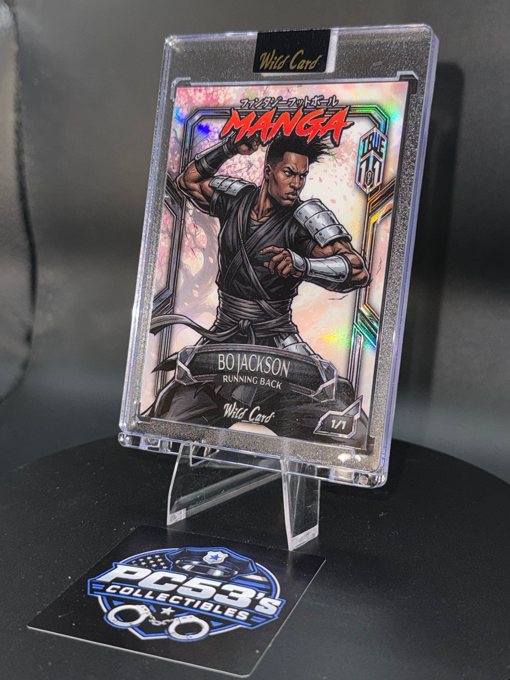 WildCard 2026 FantasyFootball MangaChaseRainbow Cherry White Bo Jackson True1/1
