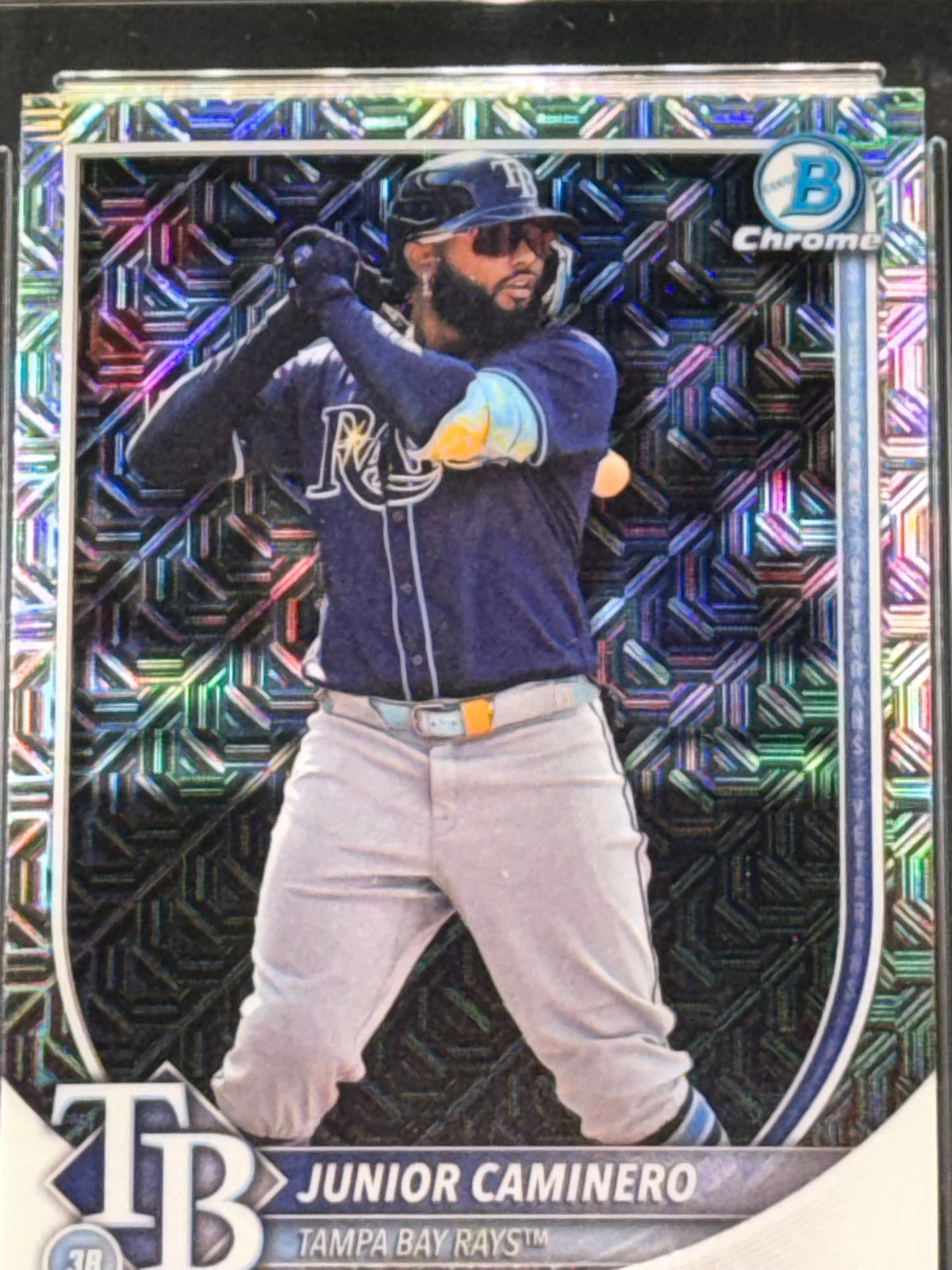 Bowman 2025 Bowman Chrome Mega Junior Caminero #13 Tampa Bay Rays Graded 10