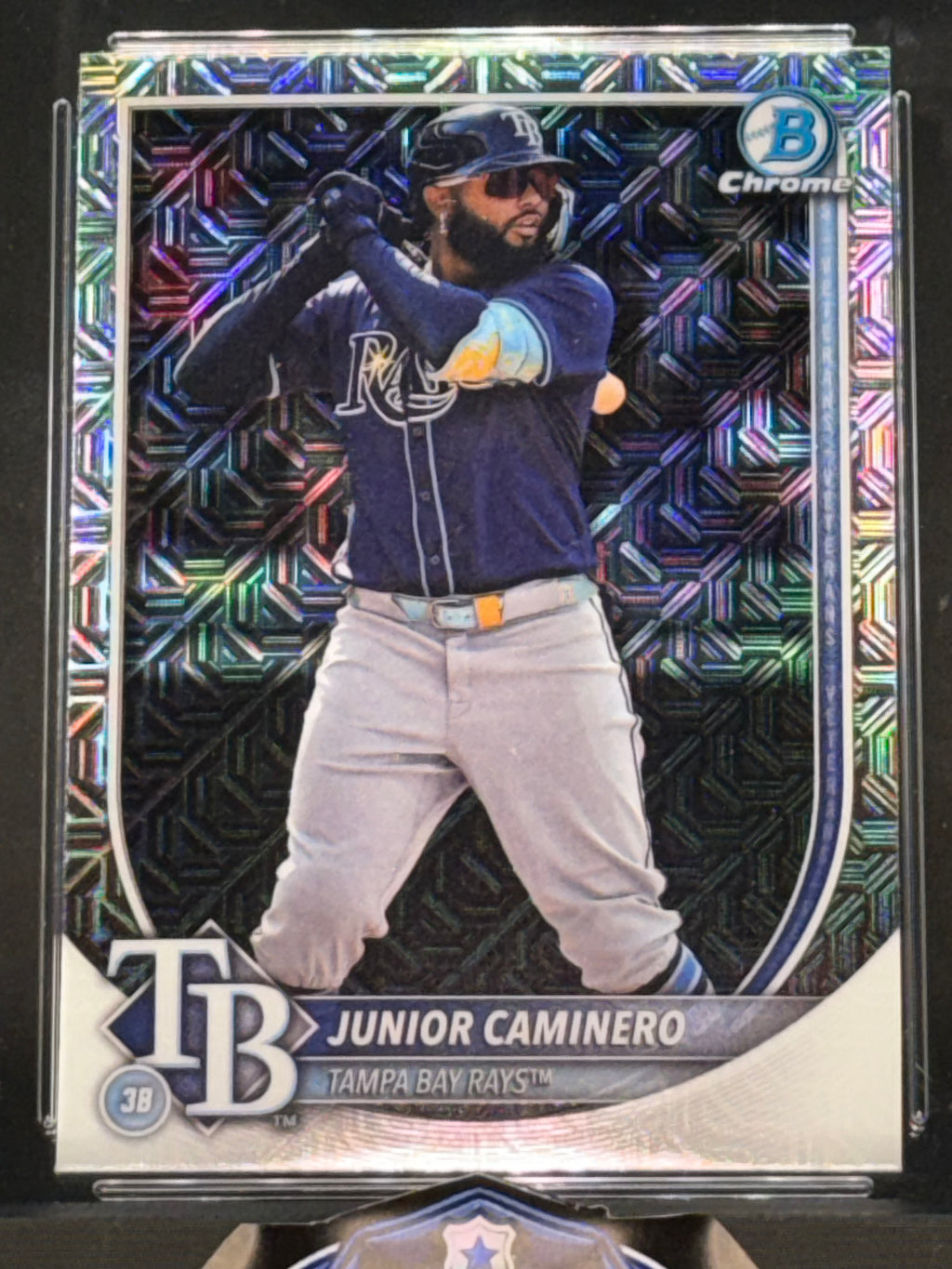 Bowman 2025 Bowman Chrome Mega Junior Caminero #13 Tampa Bay Rays Graded 10