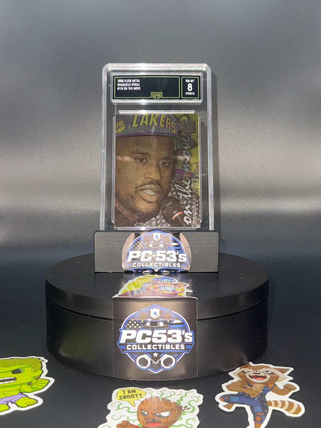 Fleer Metal 1996-97 On the Move Shaquille O'Neal #119 Los Angeles Lakers