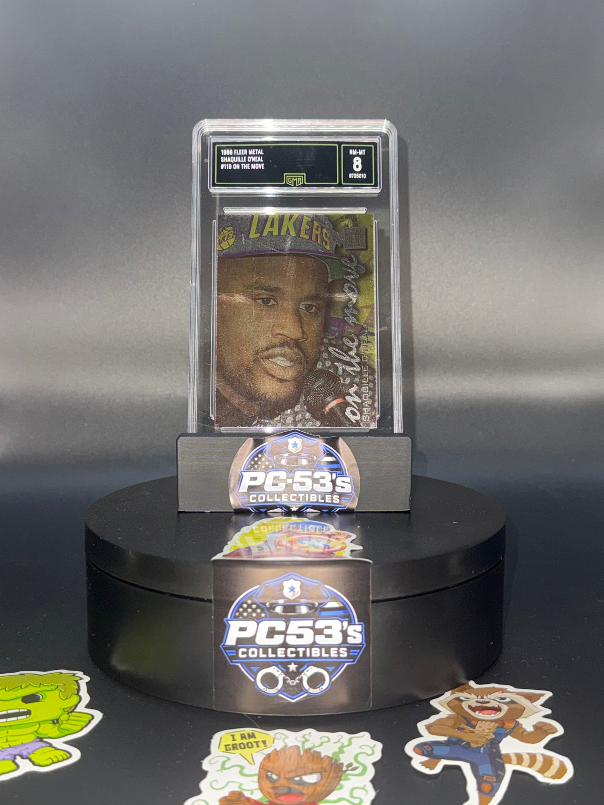 Fleer Metal 1996-97 On the Move Shaquille O'Neal #119 Los Angeles Lakers