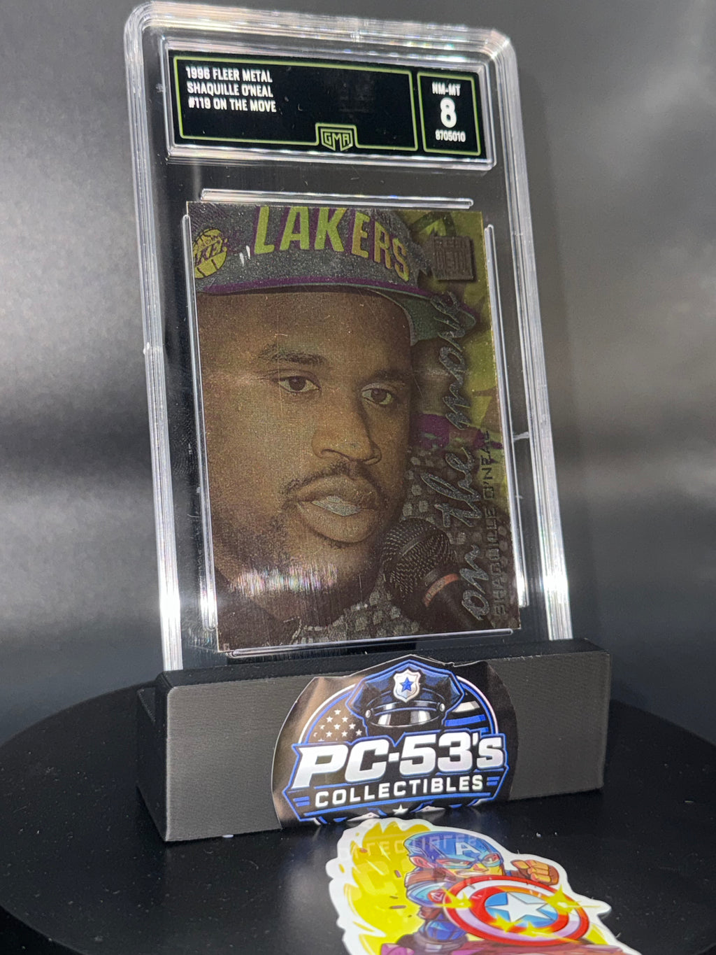 Fleer Metal 1996-97 On the Move Shaquille O'Neal #119 Los Angeles Lakers