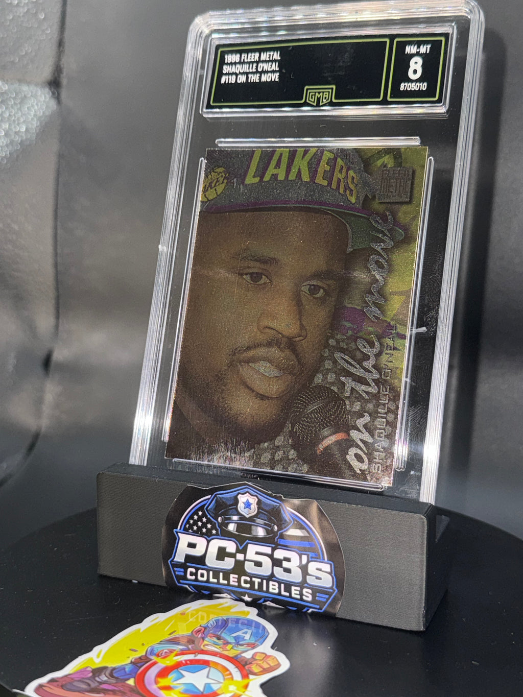 Fleer Metal 1996-97 On the Move Shaquille O'Neal #119 Los Angeles Lakers
