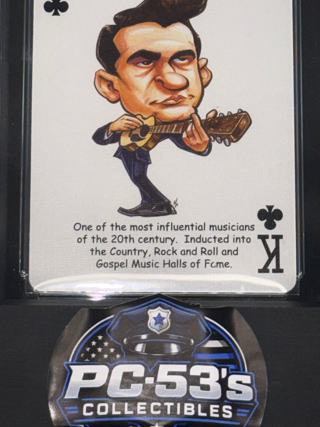 Hero Deck Country Music Johnny Cash King of Clubs Playing Card GMA 10 Graded