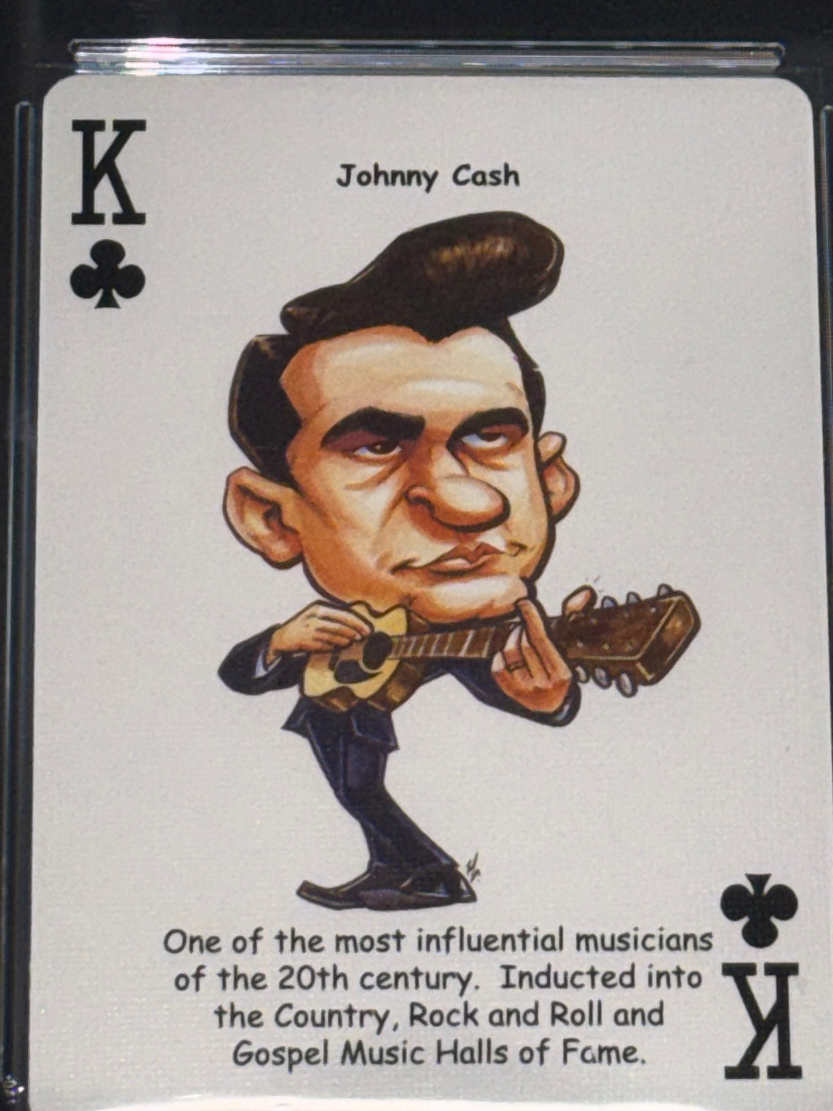 Hero Deck Country Music Johnny Cash King of Clubs Playing Card GMA 10 Graded
