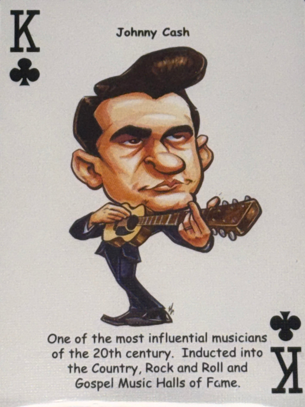 Hero Deck Country Music Johnny Cash King of Clubs Playing Card GMA 10 Graded