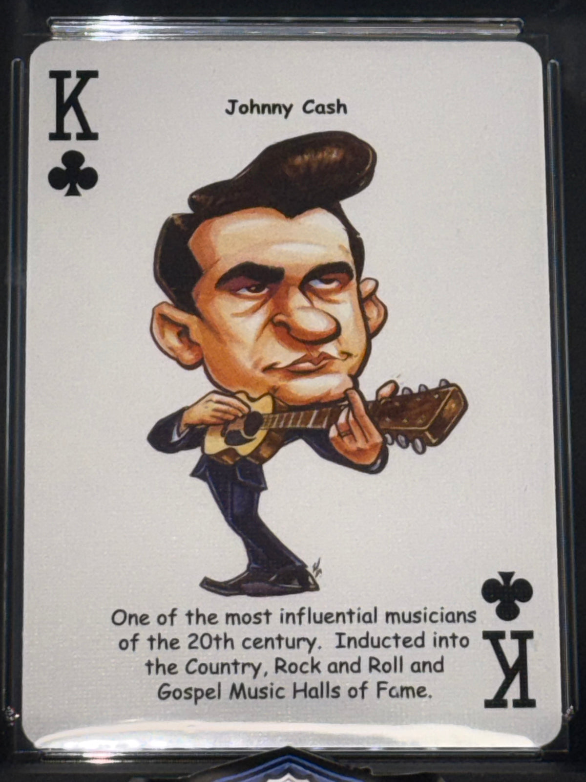 Hero Deck Country Music Johnny Cash King of Clubs Playing Card GMA 10 Graded