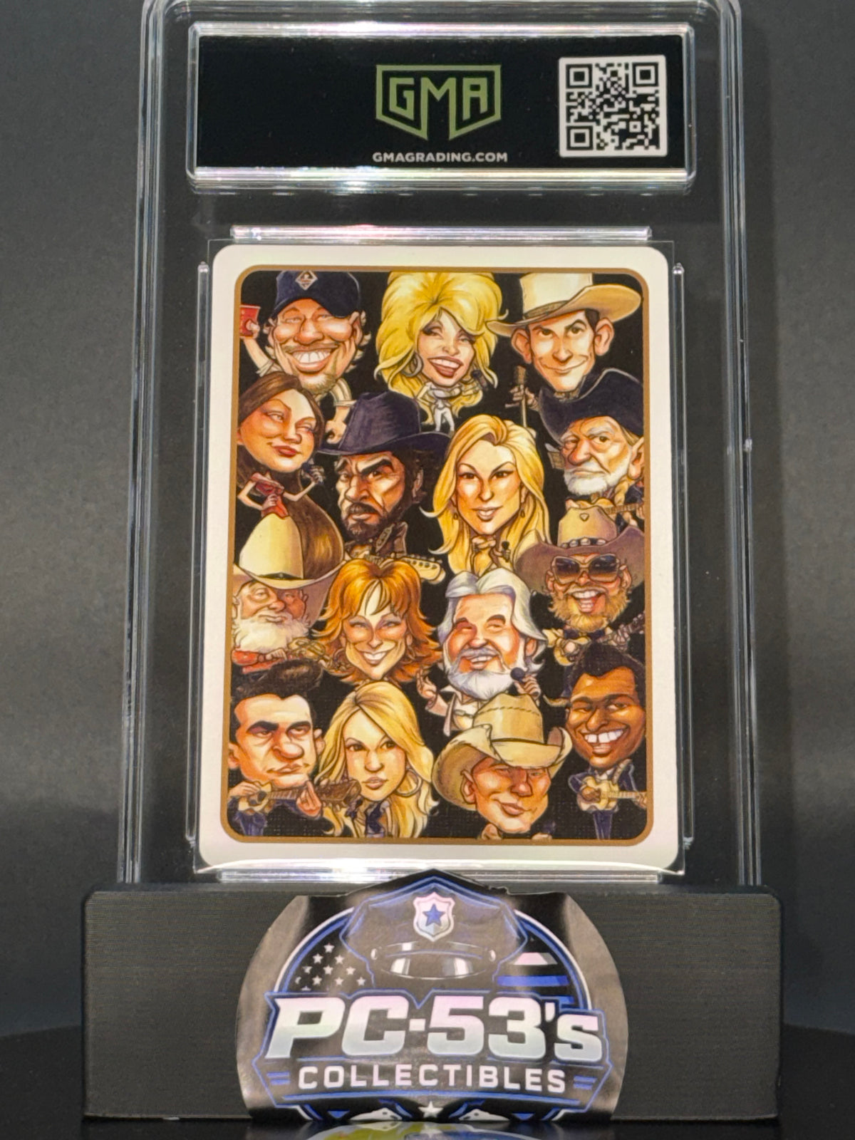Hero Deck Country Music Johnny Cash King of Clubs Playing Card GMA 10 Graded