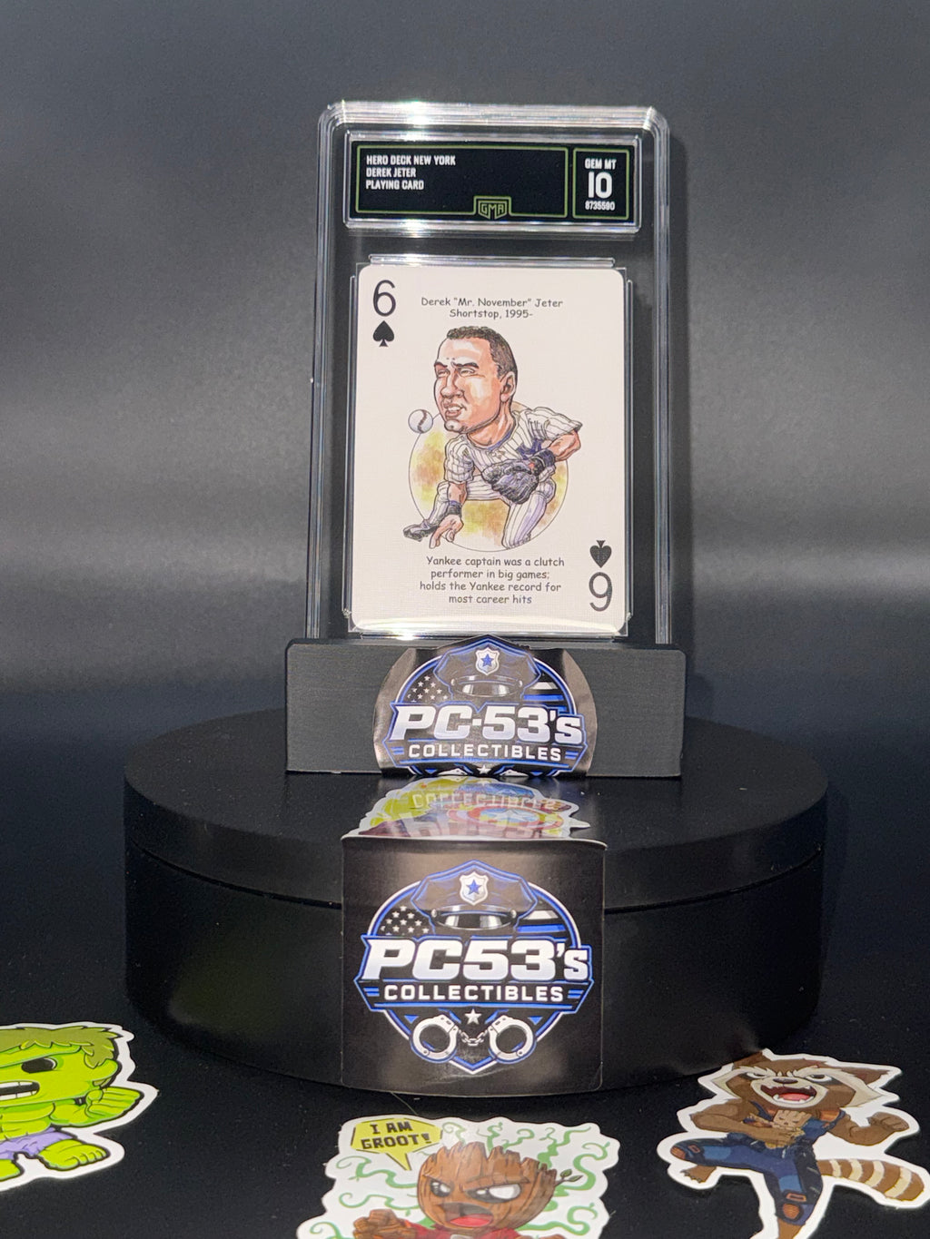 Hero Decks 2005 New York Baseball Heroes Derek Jeter Yankees #6S Graded