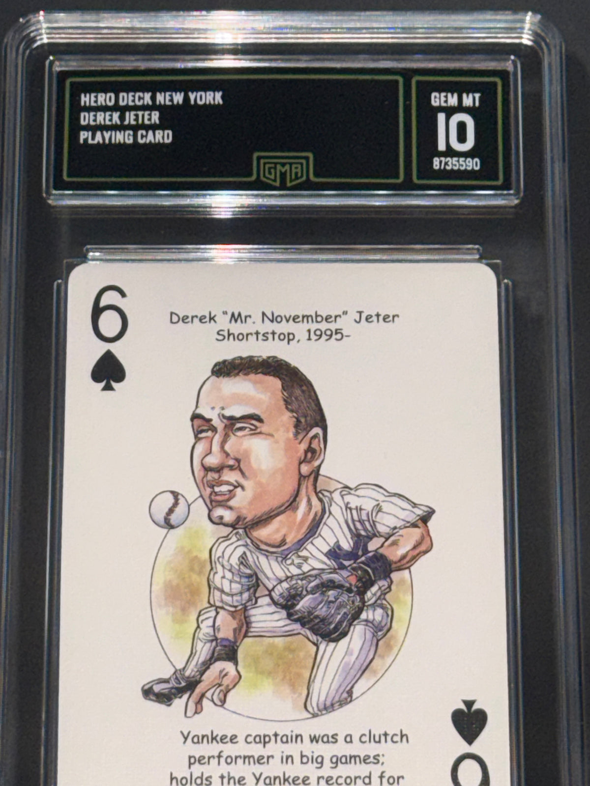 Hero Decks 2005 New York Baseball Heroes Derek Jeter Yankees #6S Graded