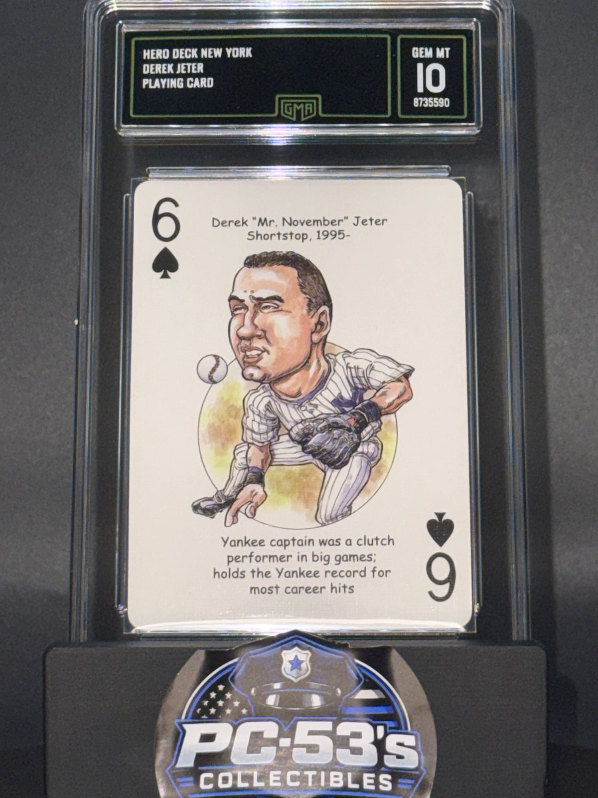 Hero Decks 2005 New York Baseball Heroes Derek Jeter Yankees #6S Graded