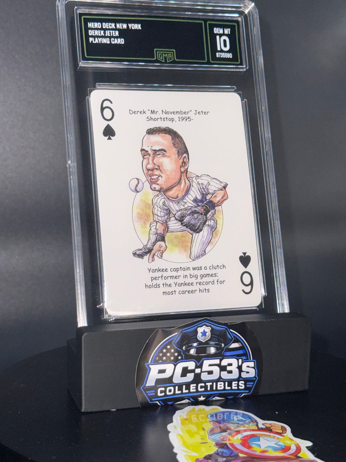 Hero Decks 2005 New York Baseball Heroes Derek Jeter Yankees #6S Graded