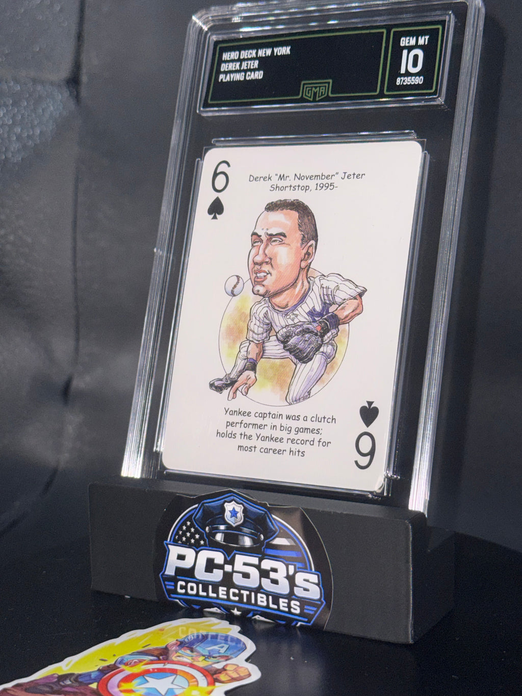 Hero Decks 2005 New York Baseball Heroes Derek Jeter Yankees #6S Graded