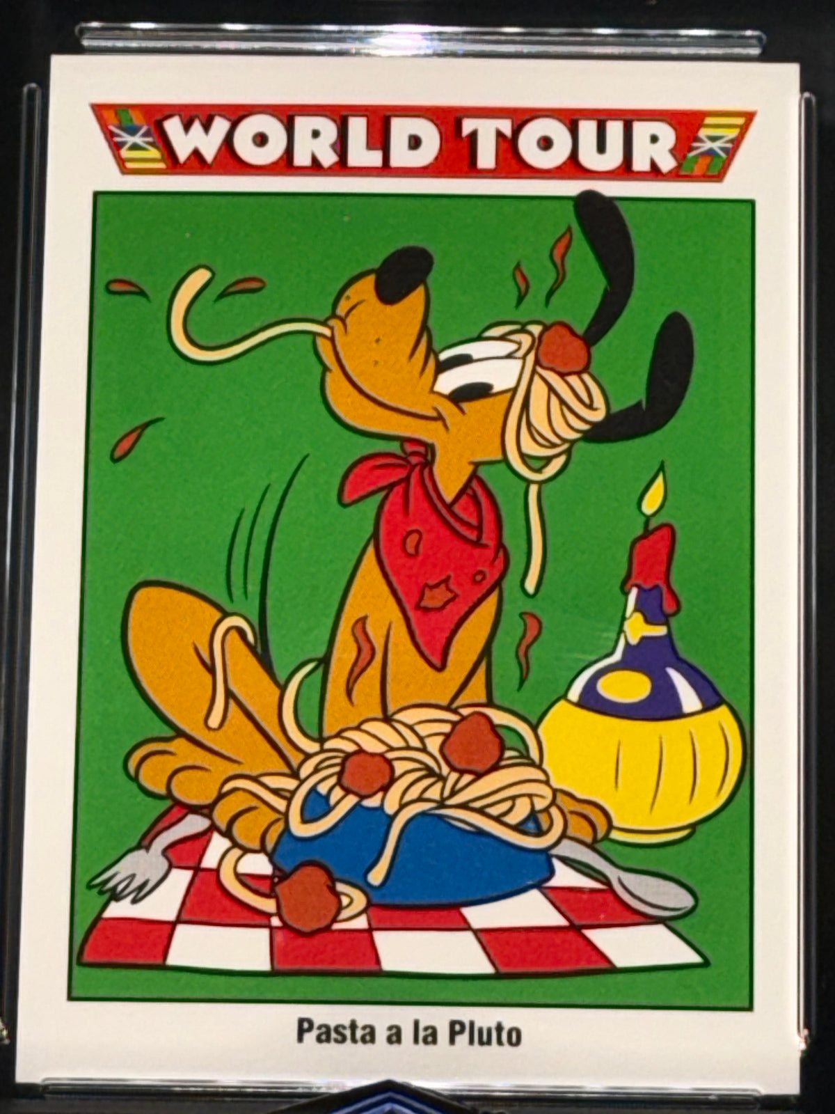 Impel 1991 Disney World Tour #199 “Pasta a la Pluto” Pluto Graded GEM-MT 10