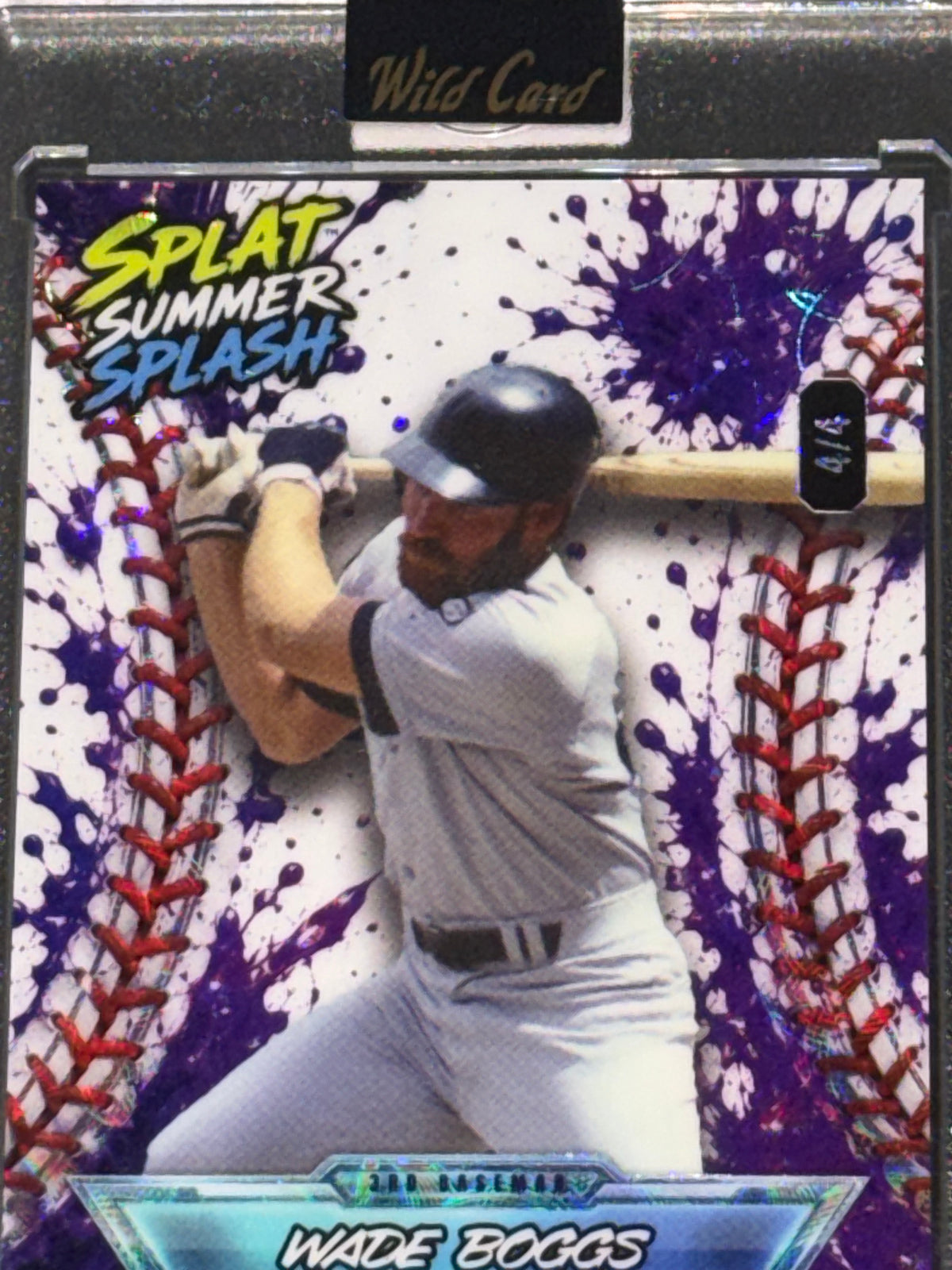 Wild Card 2026 Splat Summer Splash Kaleidoscope Purple Wade Boggs 4/4