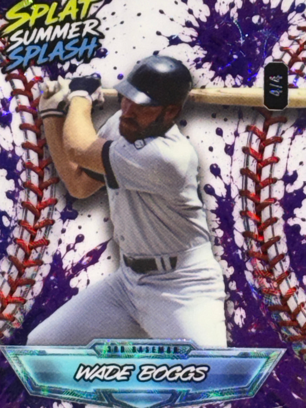 Wild Card 2026 Splat Summer Splash Kaleidoscope Purple Wade Boggs 4/4