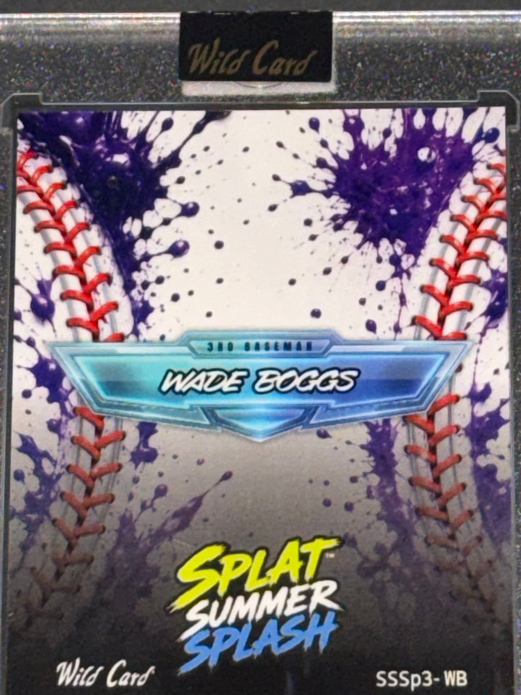 Wild Card 2026 Splat Summer Splash Kaleidoscope Purple Wade Boggs 4/4