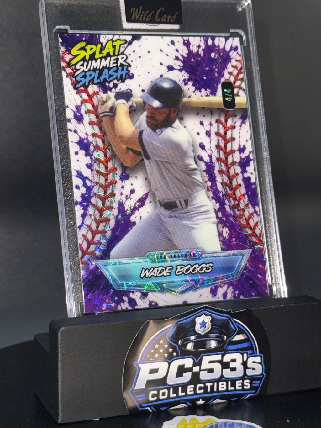 Wild Card 2026 Splat Summer Splash Kaleidoscope Purple Wade Boggs 4/4