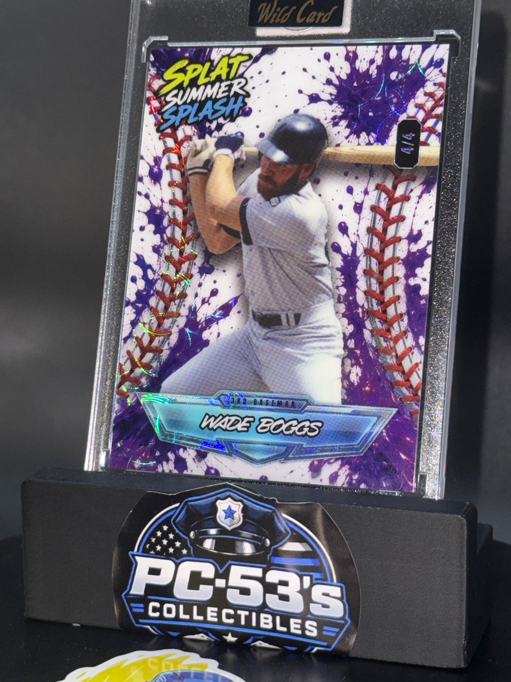 Wild Card 2026 Splat Summer Splash Kaleidoscope Purple Wade Boggs 4/4
