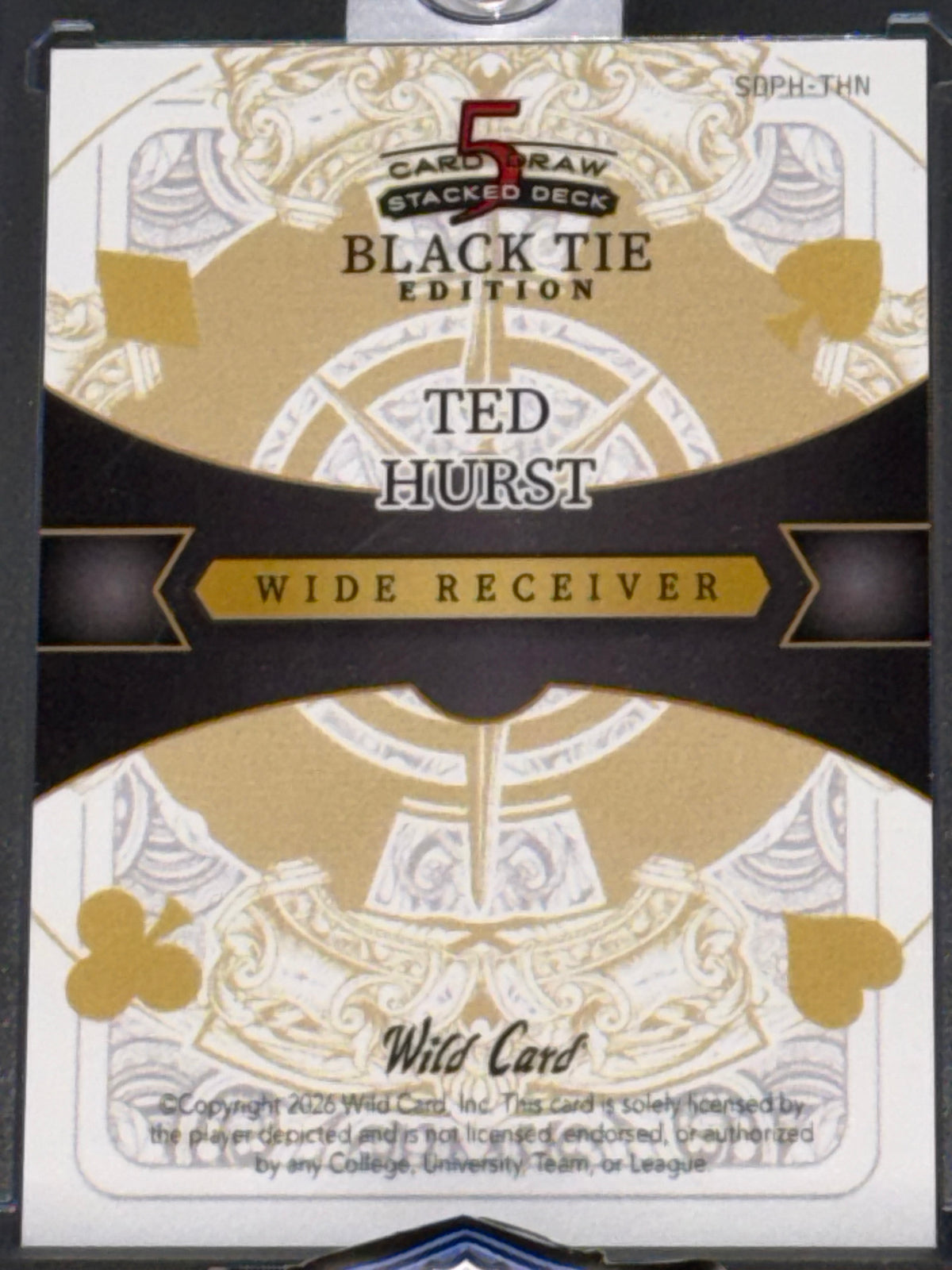 WC 26’ 5-CardDraw/StackedDeck BlackTie Mirrored BLK Kaleidoscope Ted Hurst 1/1