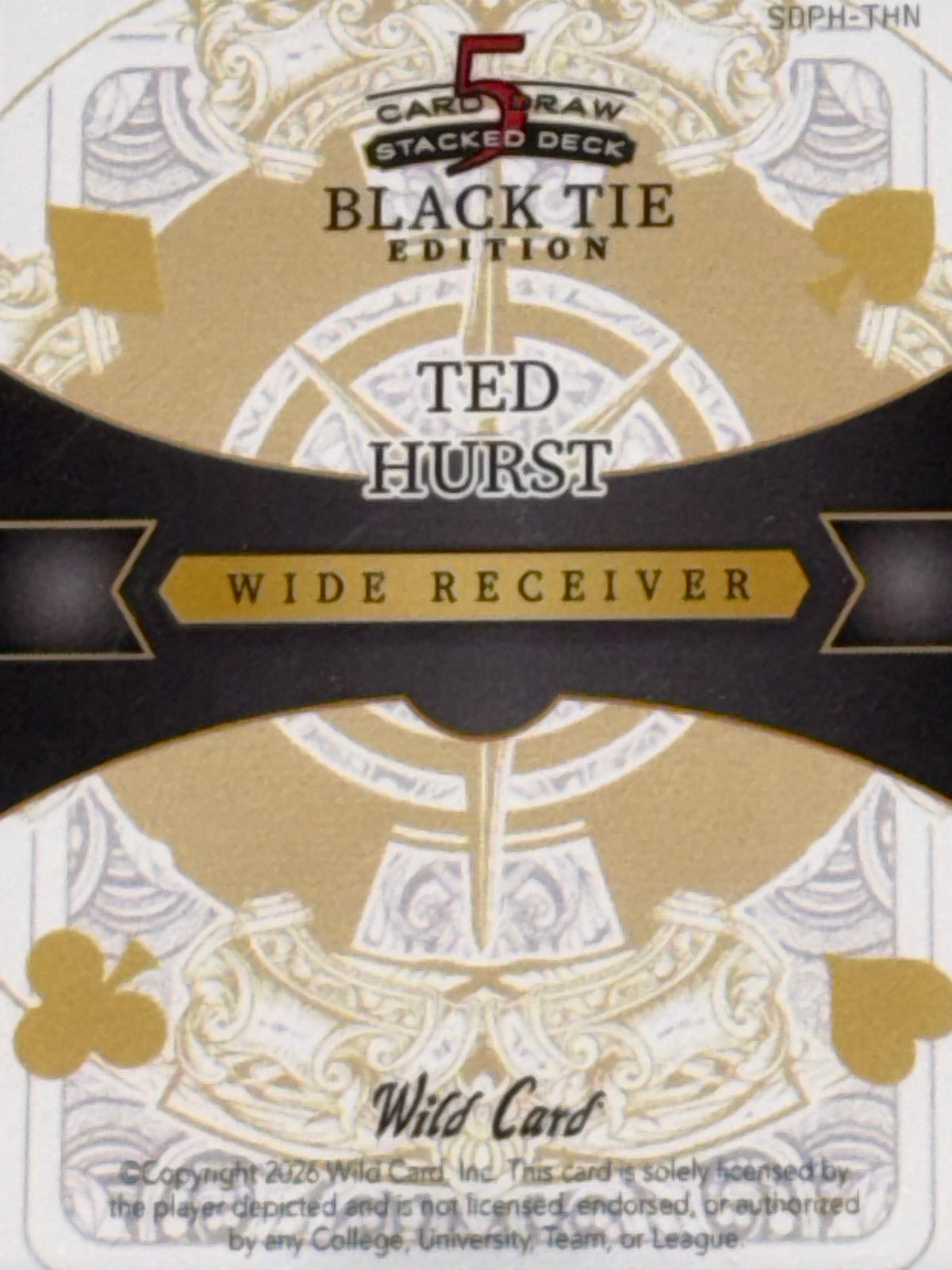 WC 26’ 5-CardDraw/StackedDeck BlackTie Mirrored BLK Kaleidoscope Ted Hurst 1/1