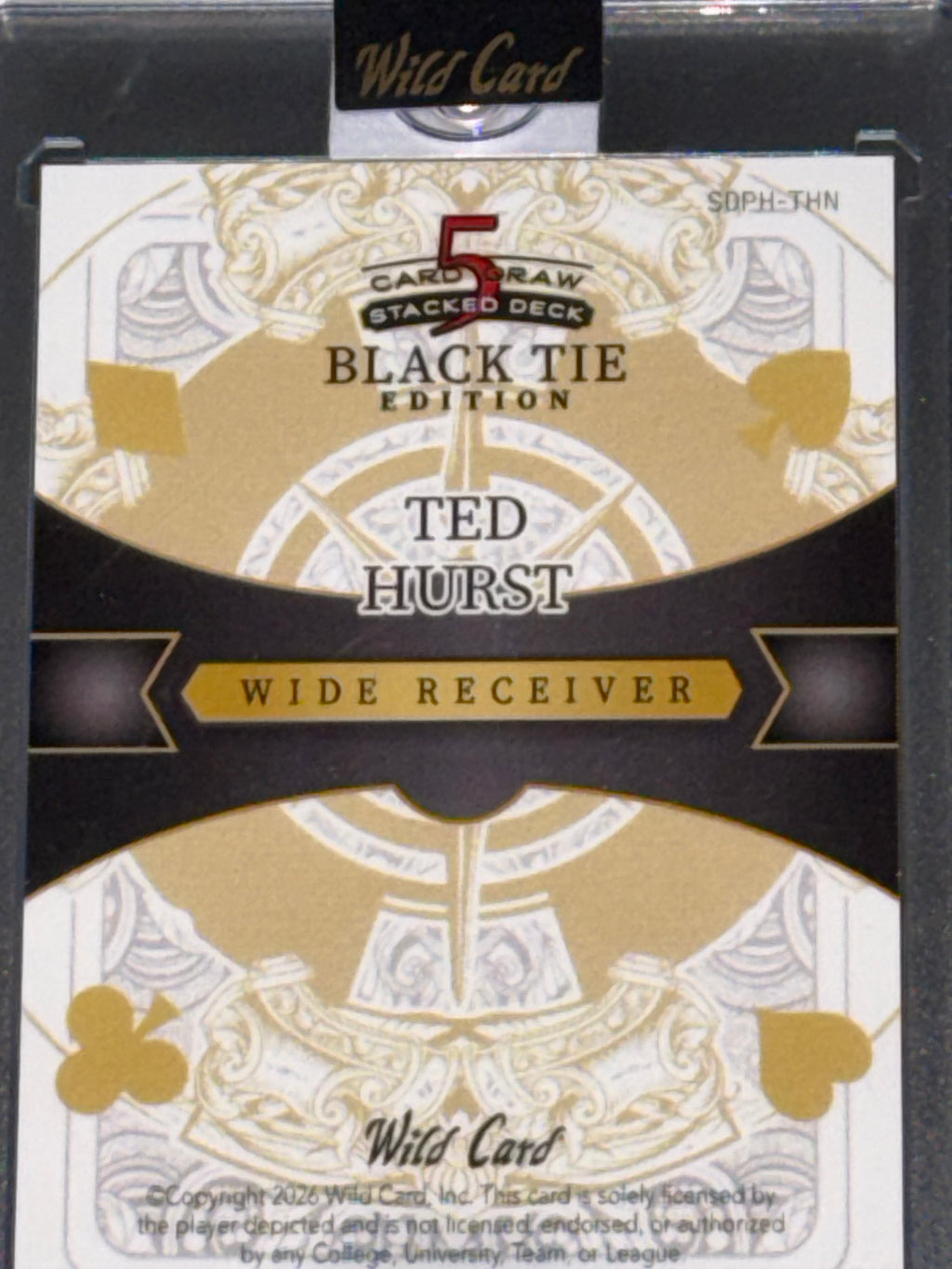WC 26’ 5-CardDraw/StackedDeck BlackTie Mirrored BLK Kaleidoscope Ted Hurst 1/1
