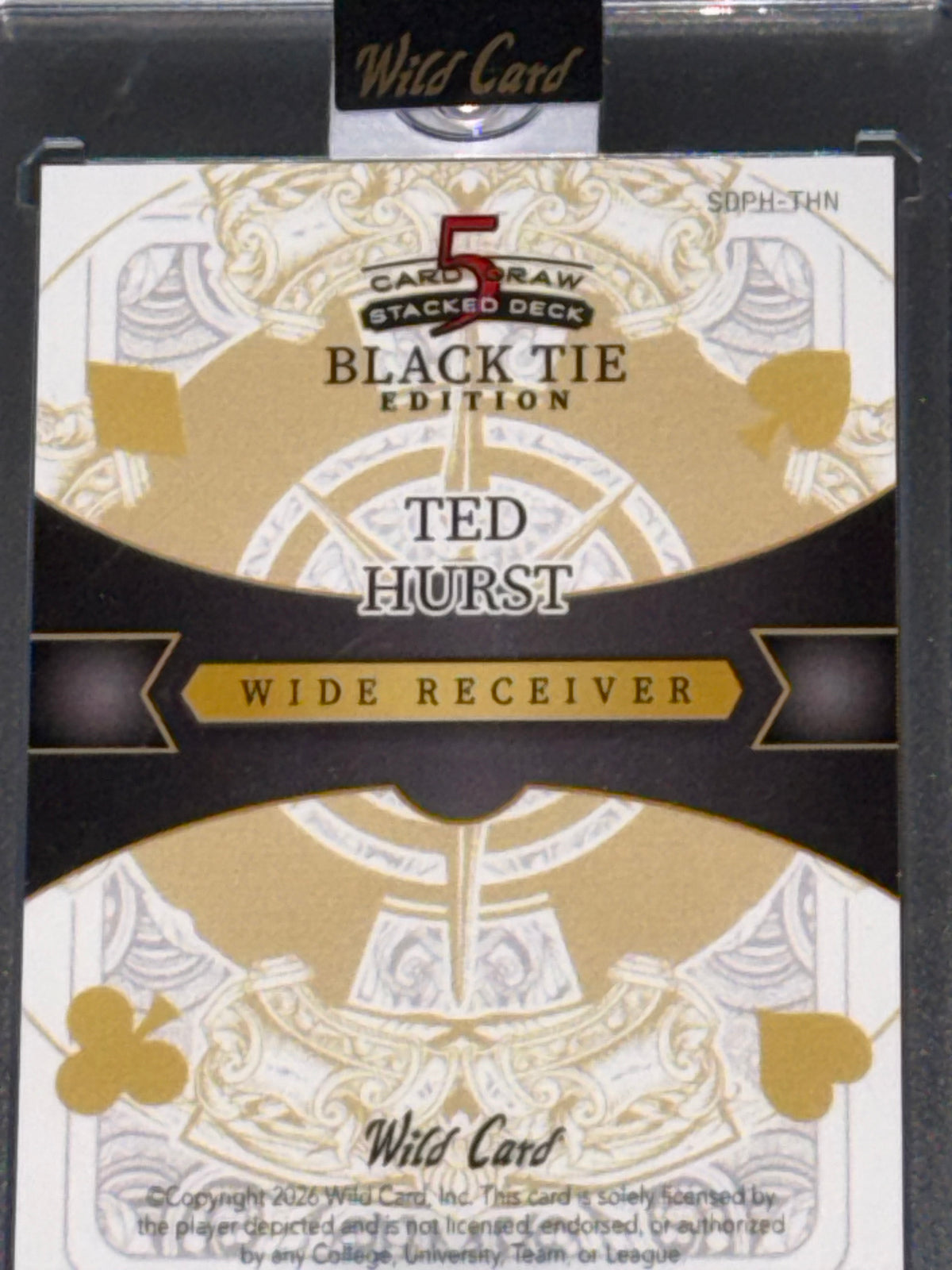 WC 26’ 5-CardDraw/StackedDeck BlackTie Mirrored BLK Kaleidoscope Ted Hurst 1/1