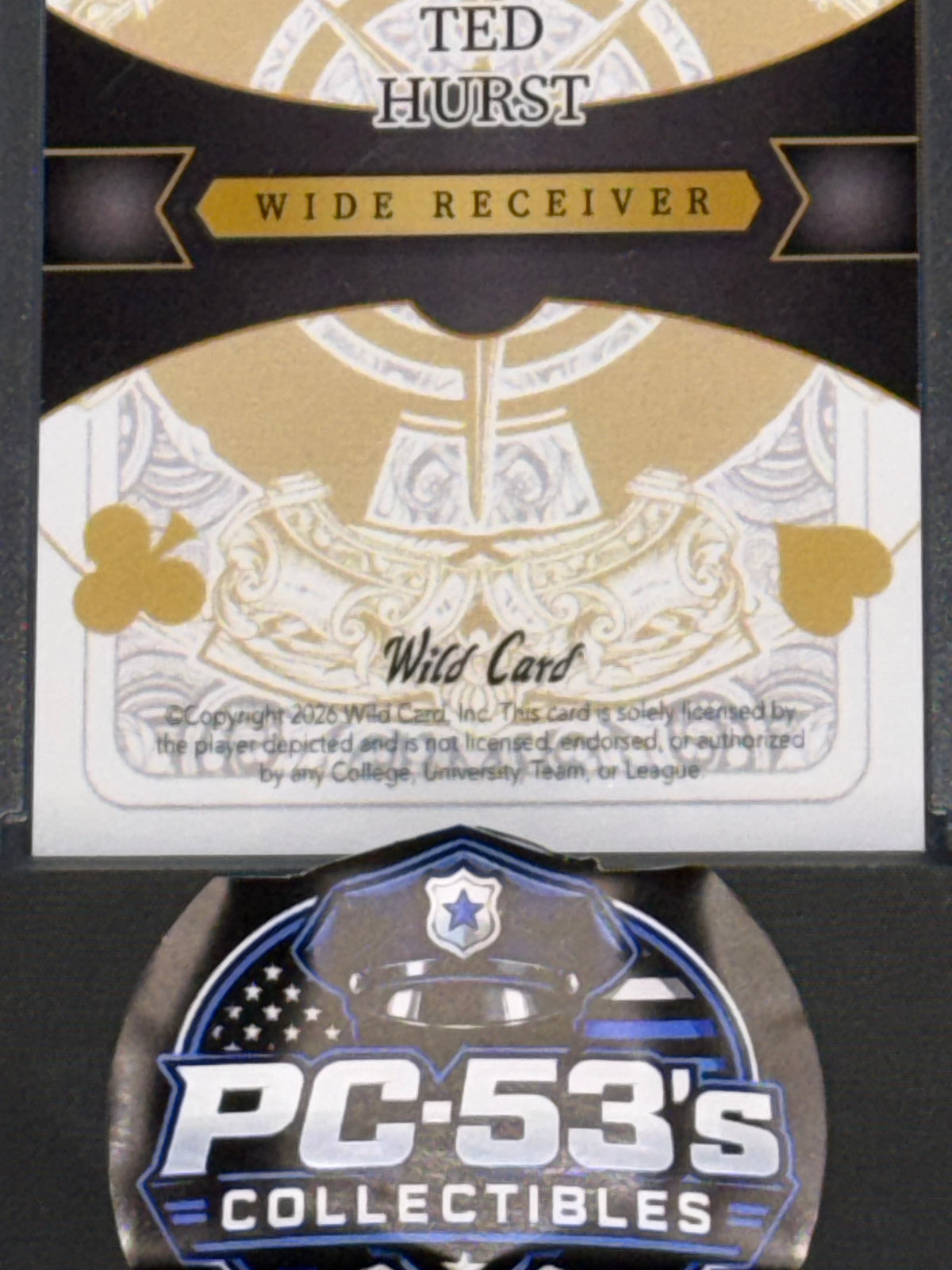 WC 26’ 5-CardDraw/StackedDeck BlackTie Mirrored BLK Kaleidoscope Ted Hurst 1/1