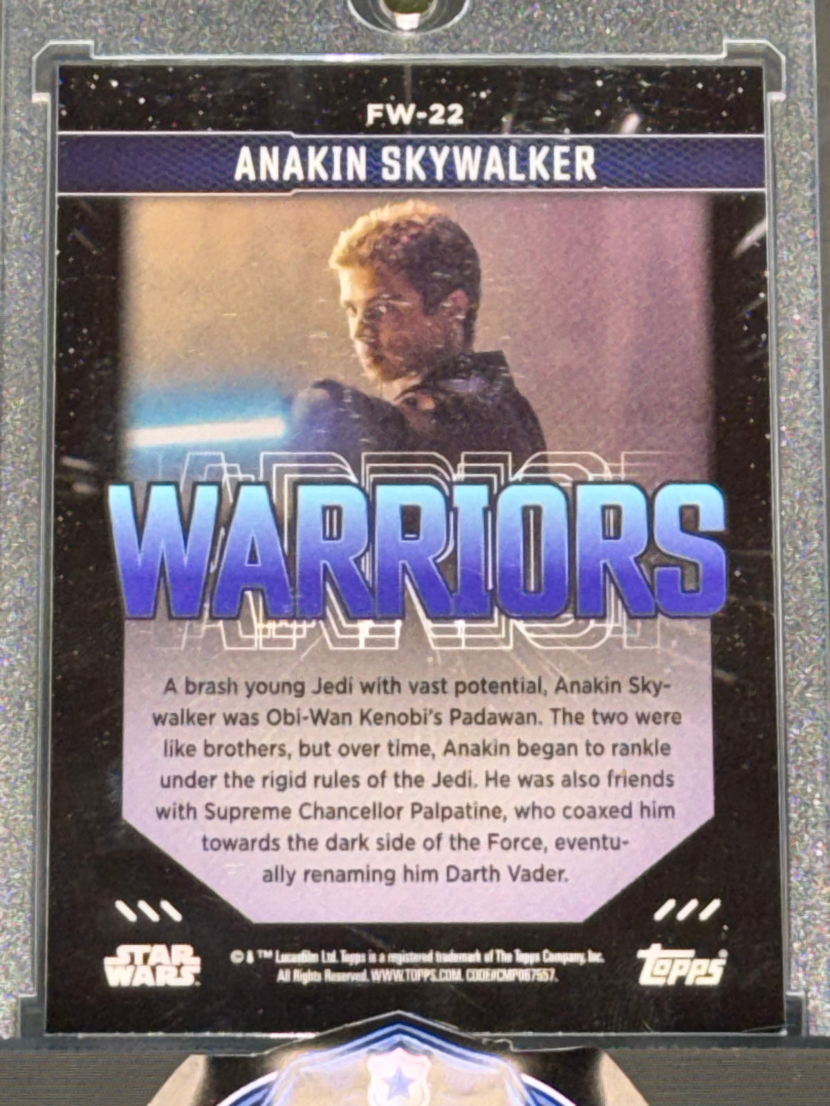 Topps 2005 Star Wars Finest Warriors Warriors Insert Anakin Skywalker #FW-22