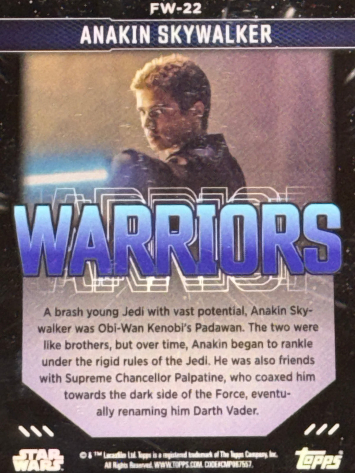 Topps 2005 Star Wars Finest Warriors Warriors Insert Anakin Skywalker #FW-22