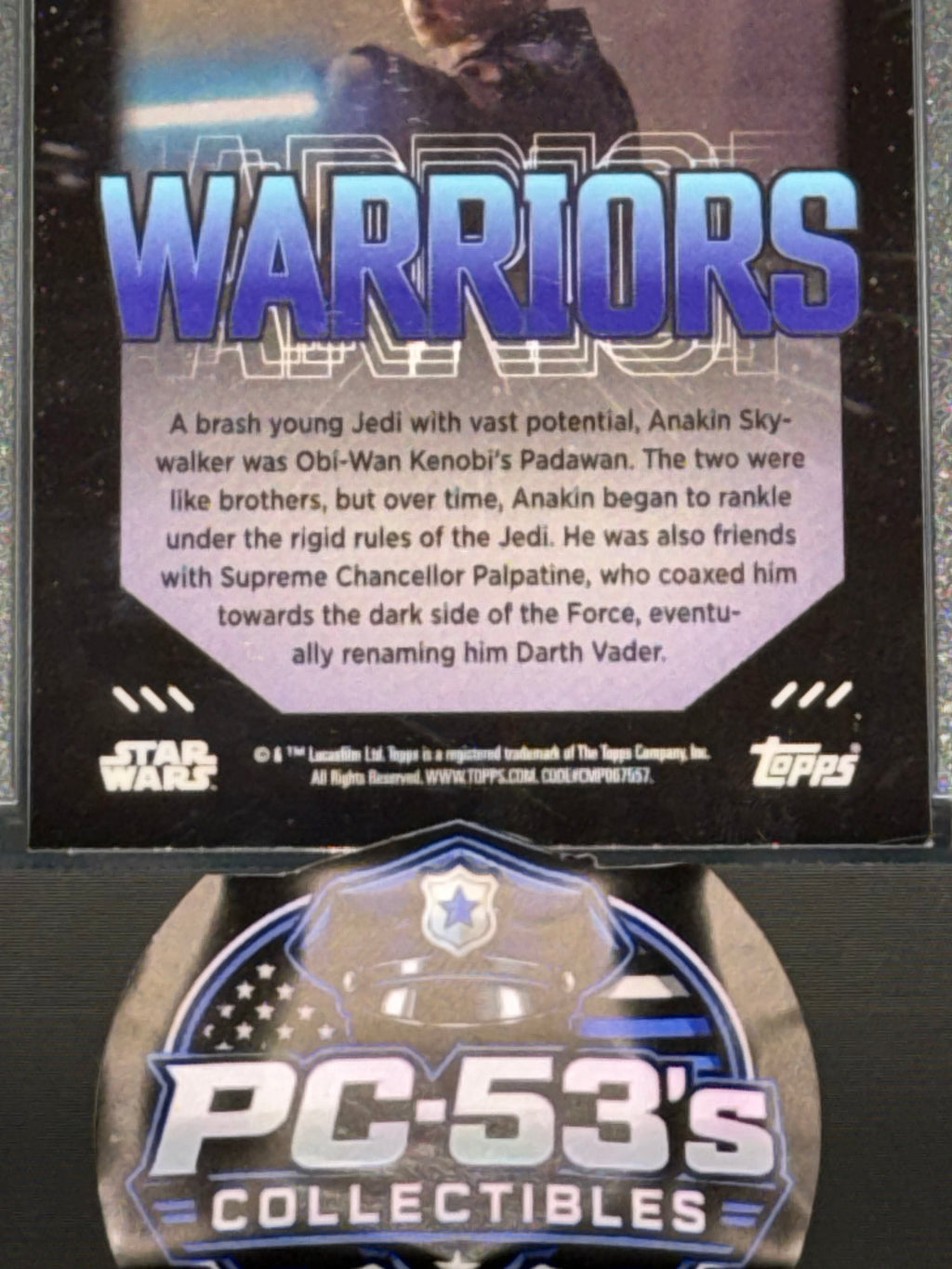 Topps 2005 Star Wars Finest Warriors Warriors Insert Anakin Skywalker #FW-22