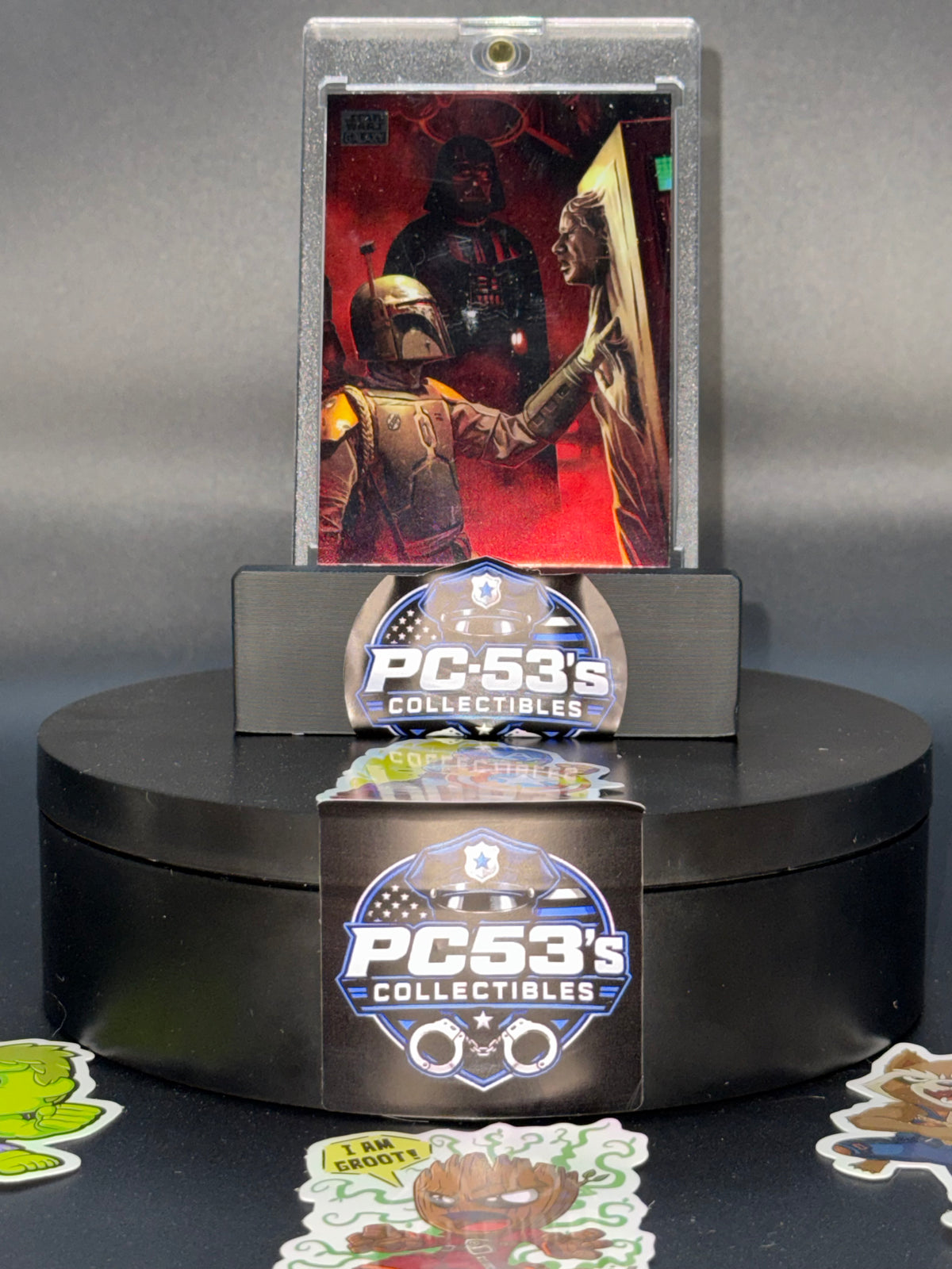 Topps Star Wars Galaxy #65 The Bounty Hunter's Prize Boba Fett Vader Han Solo