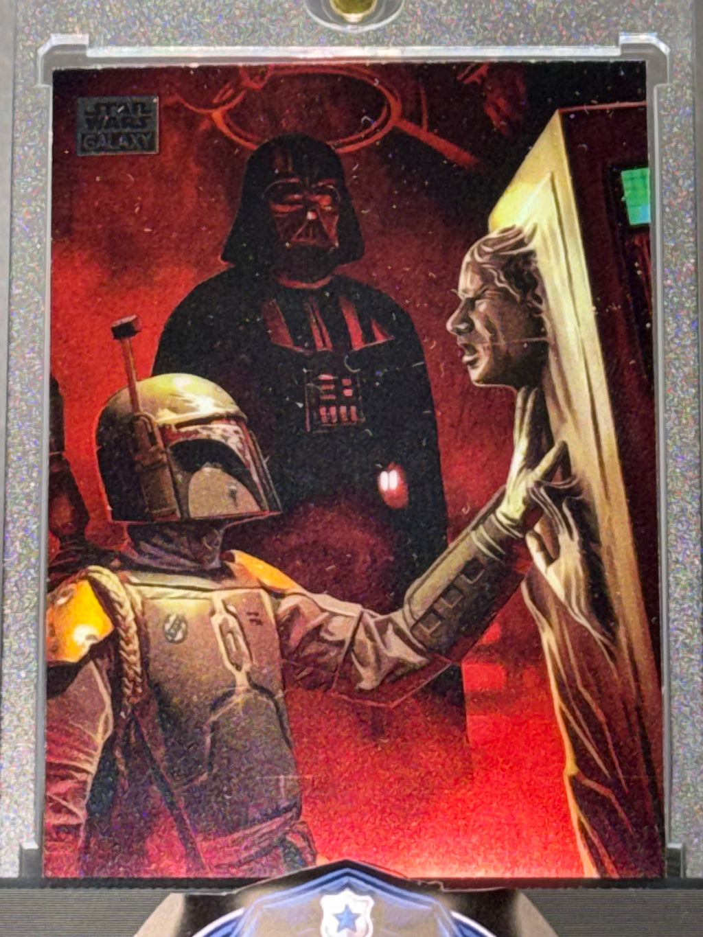 Topps Star Wars Galaxy #65 The Bounty Hunter's Prize Boba Fett Vader Han Solo