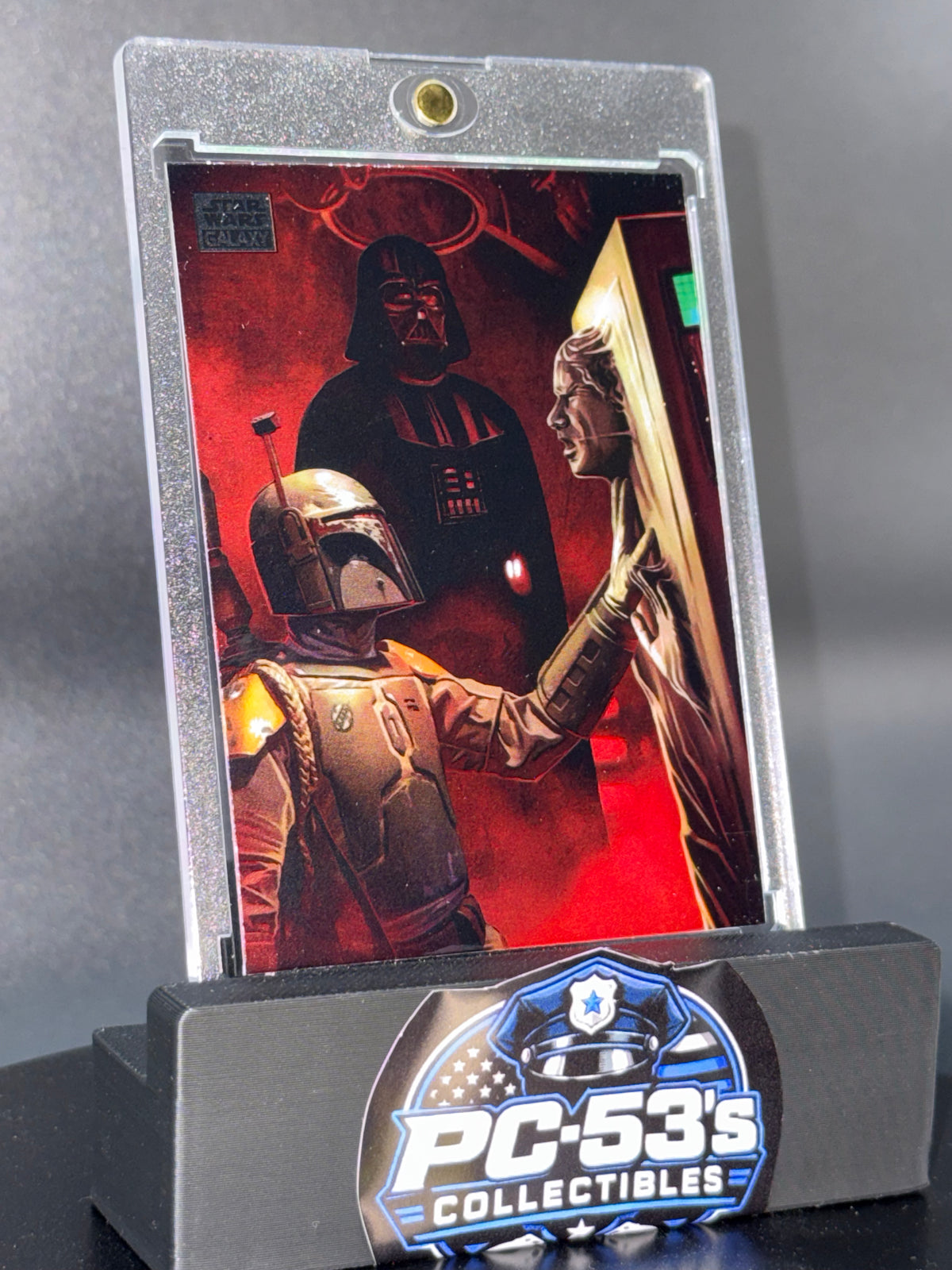 Topps Star Wars Galaxy #65 The Bounty Hunter's Prize Boba Fett Vader Han Solo