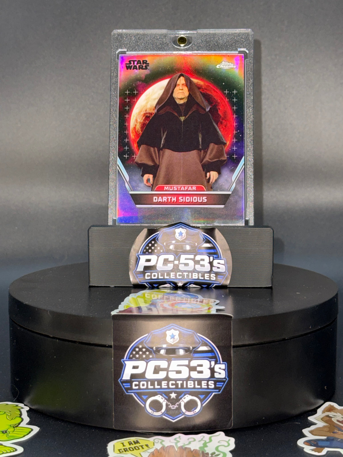 Topps Star Wars Topps Chrome Refractor #100 Darth Sidious Mustafar ROTS