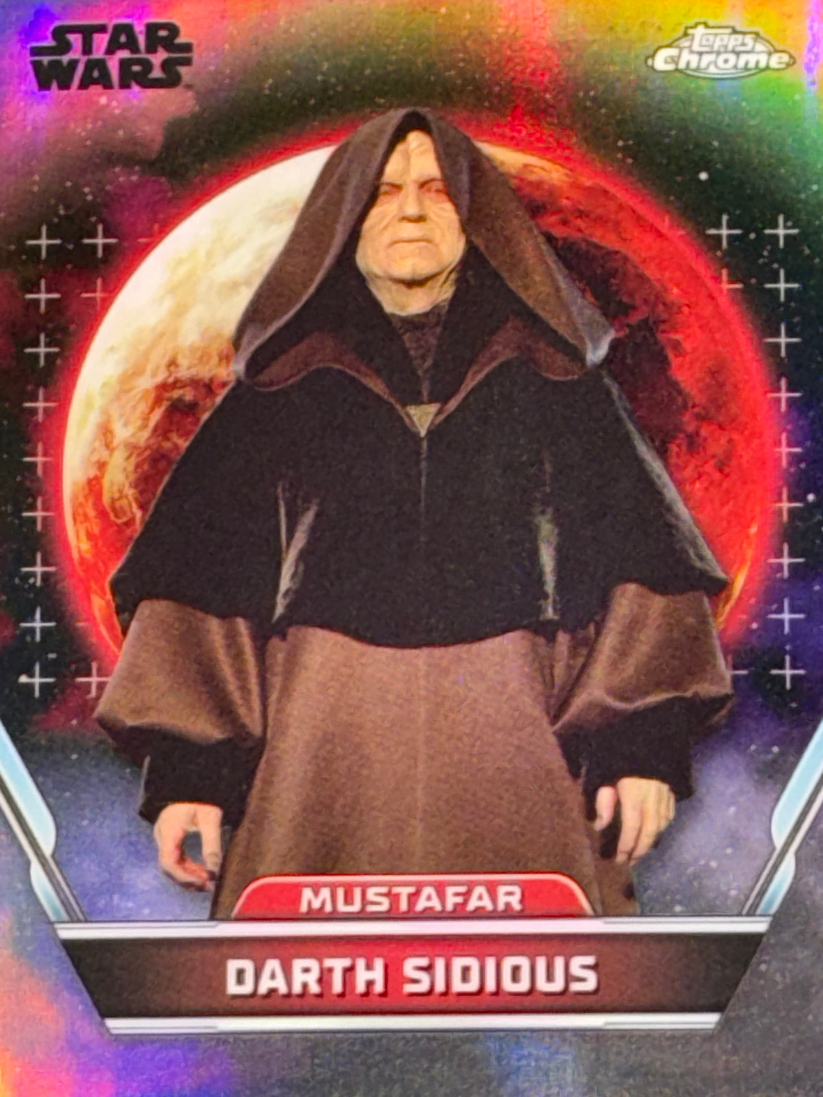 Topps Star Wars Topps Chrome Refractor #100 Darth Sidious Mustafar ROTS