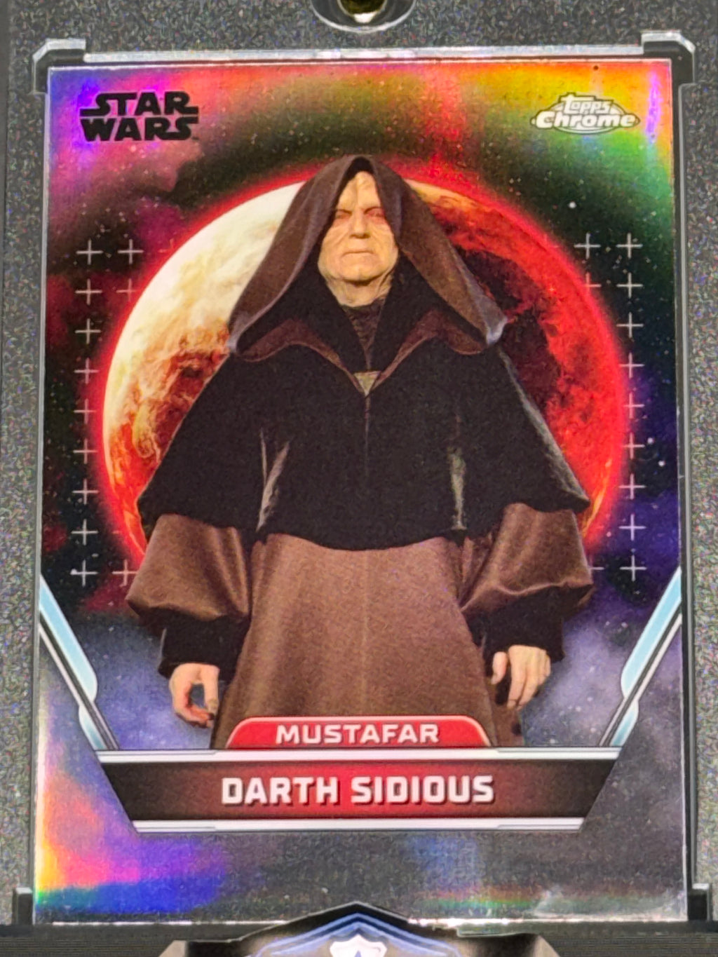 Topps Star Wars Topps Chrome Refractor #100 Darth Sidious Mustafar ROTS