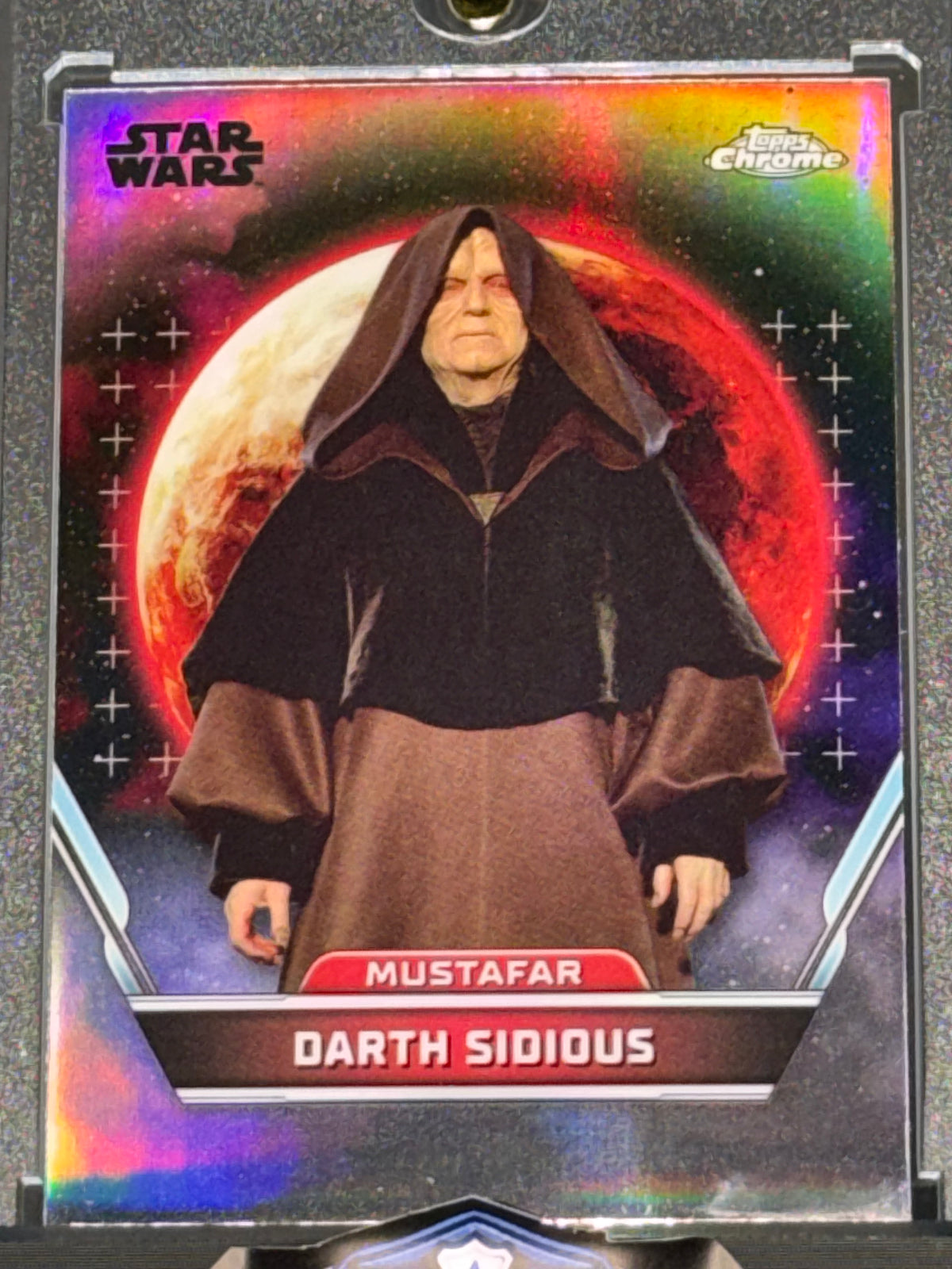 Topps Star Wars Topps Chrome Refractor #100 Darth Sidious Mustafar ROTS