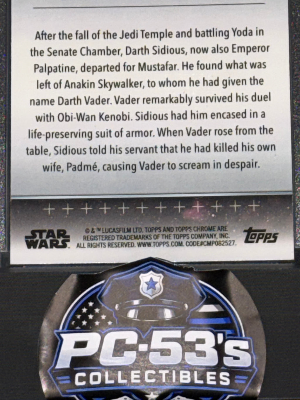 Topps Star Wars Topps Chrome Refractor #100 Darth Sidious Mustafar ROTS