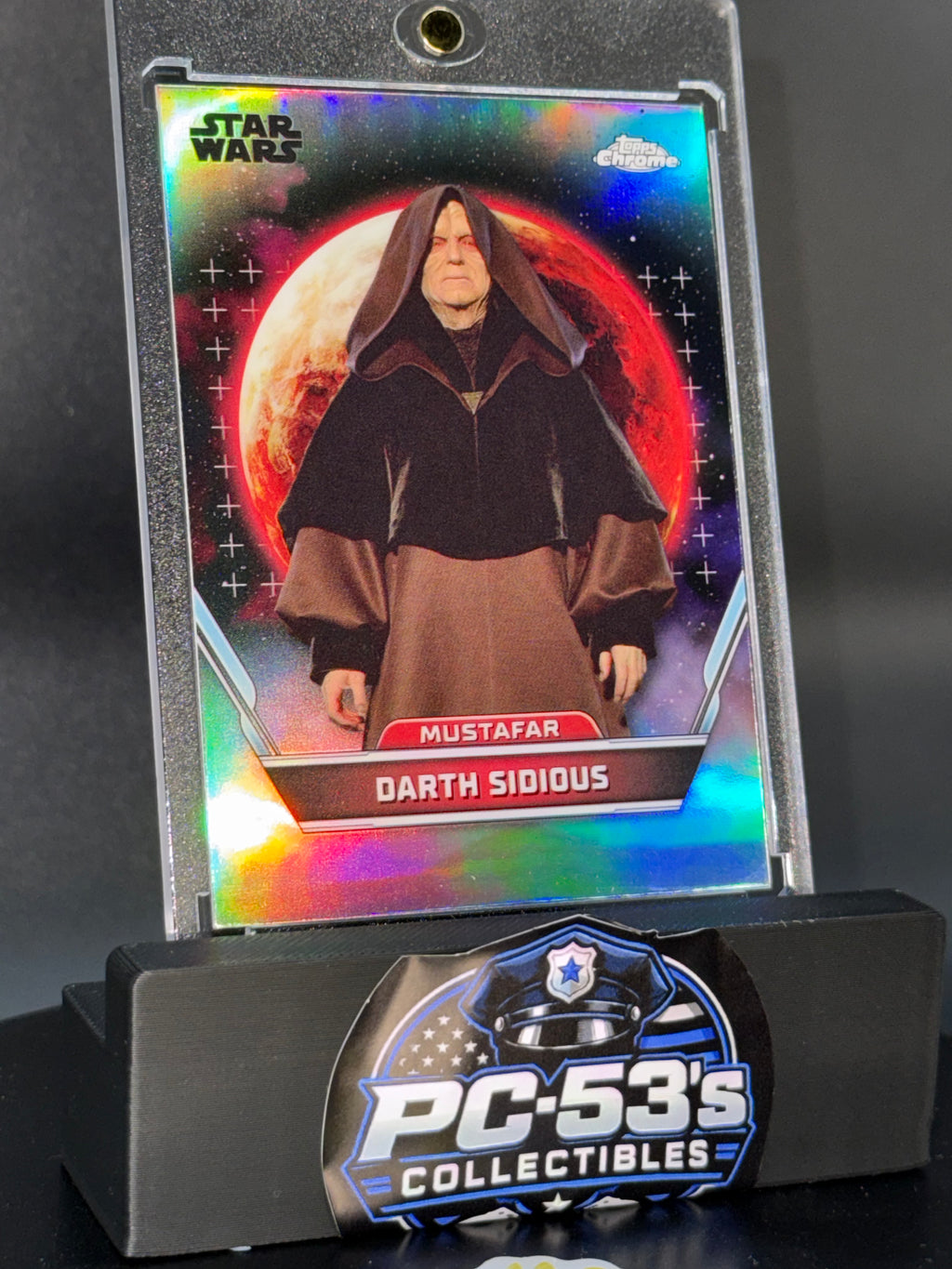 Topps Star Wars Topps Chrome Refractor #100 Darth Sidious Mustafar ROTS