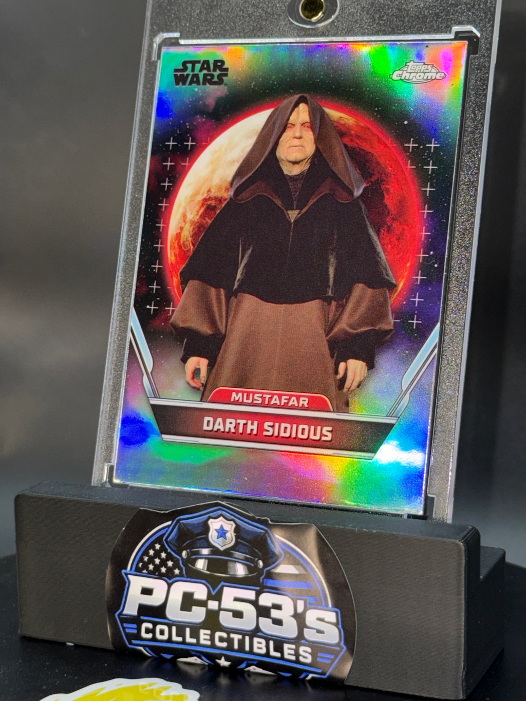Topps Star Wars Topps Chrome Refractor #100 Darth Sidious Mustafar ROTS
