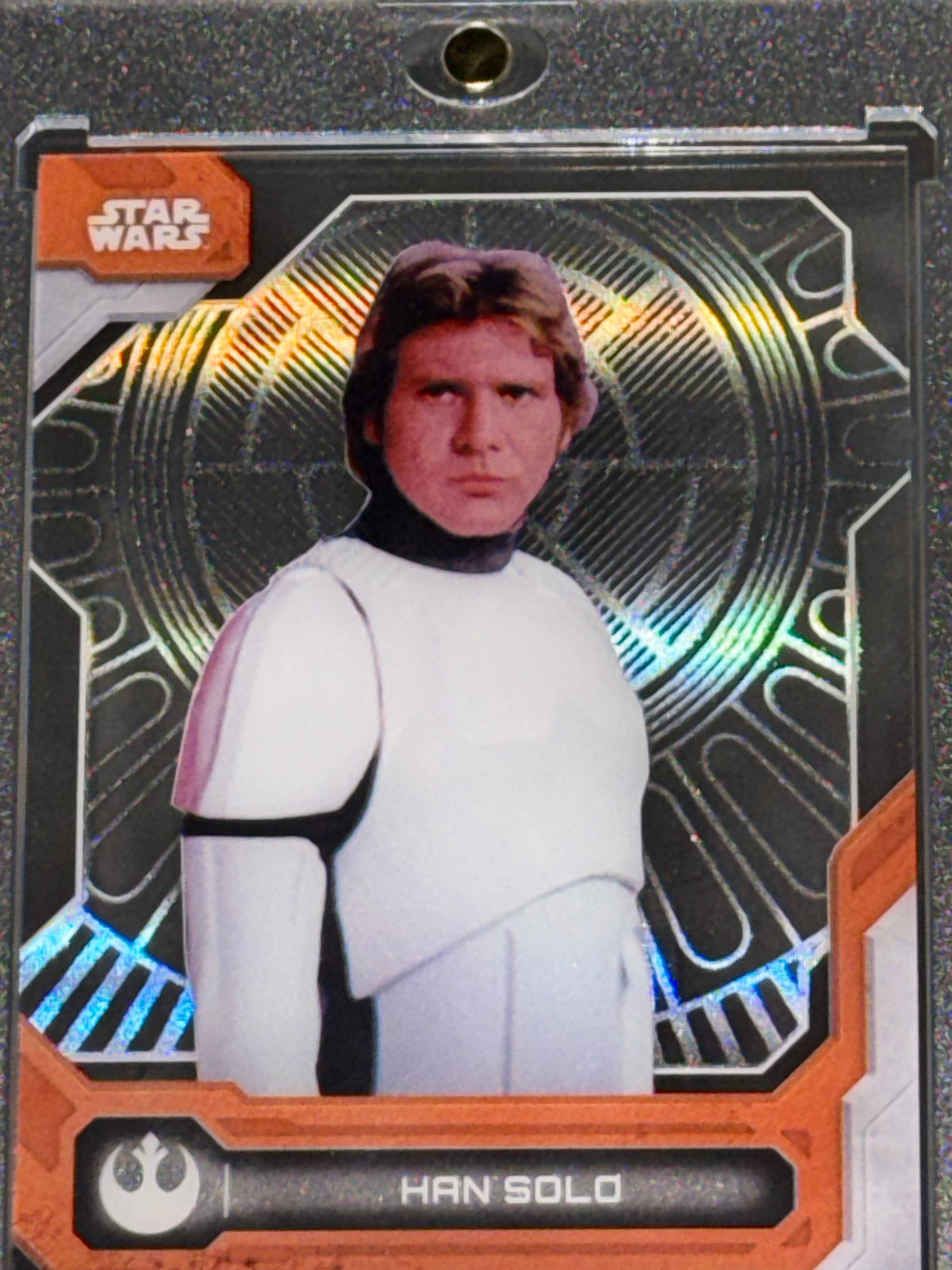 Topps 2017 Star Wars High Tek Han Solo Orange Parallel #47 A New Hope Ford