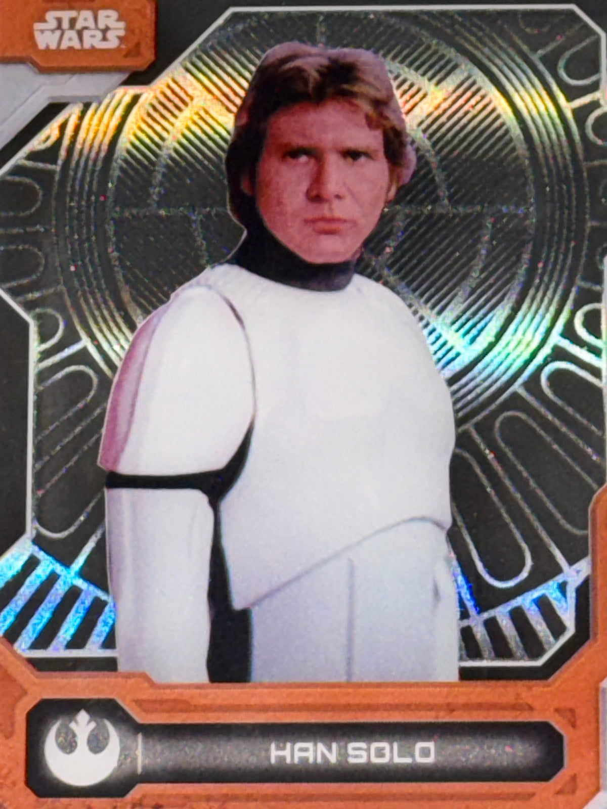 Topps 2017 Star Wars High Tek Han Solo Orange Parallel #47 A New Hope Ford