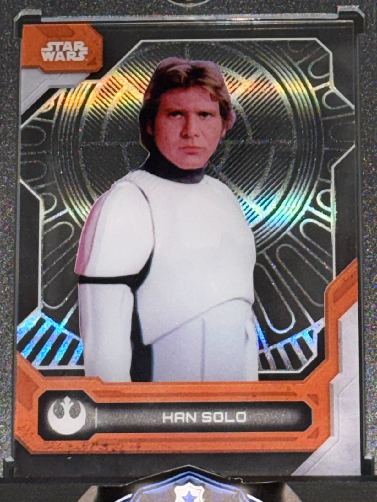 Topps 2017 Star Wars High Tek Han Solo Orange Parallel #47 A New Hope Ford