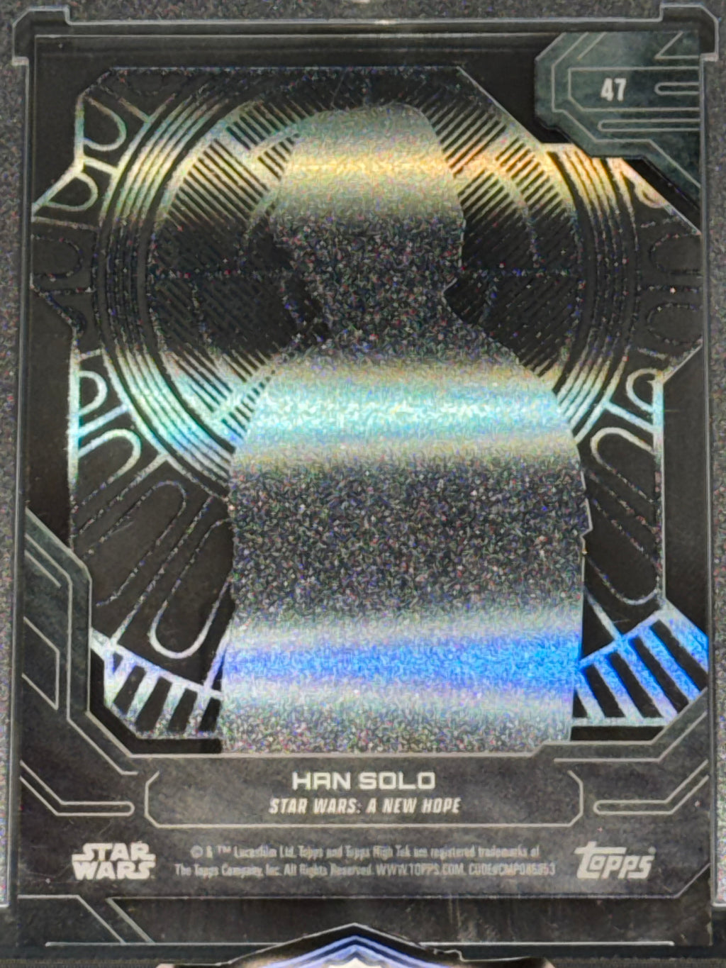 Topps 2017 Star Wars High Tek Han Solo Orange Parallel #47 A New Hope Ford