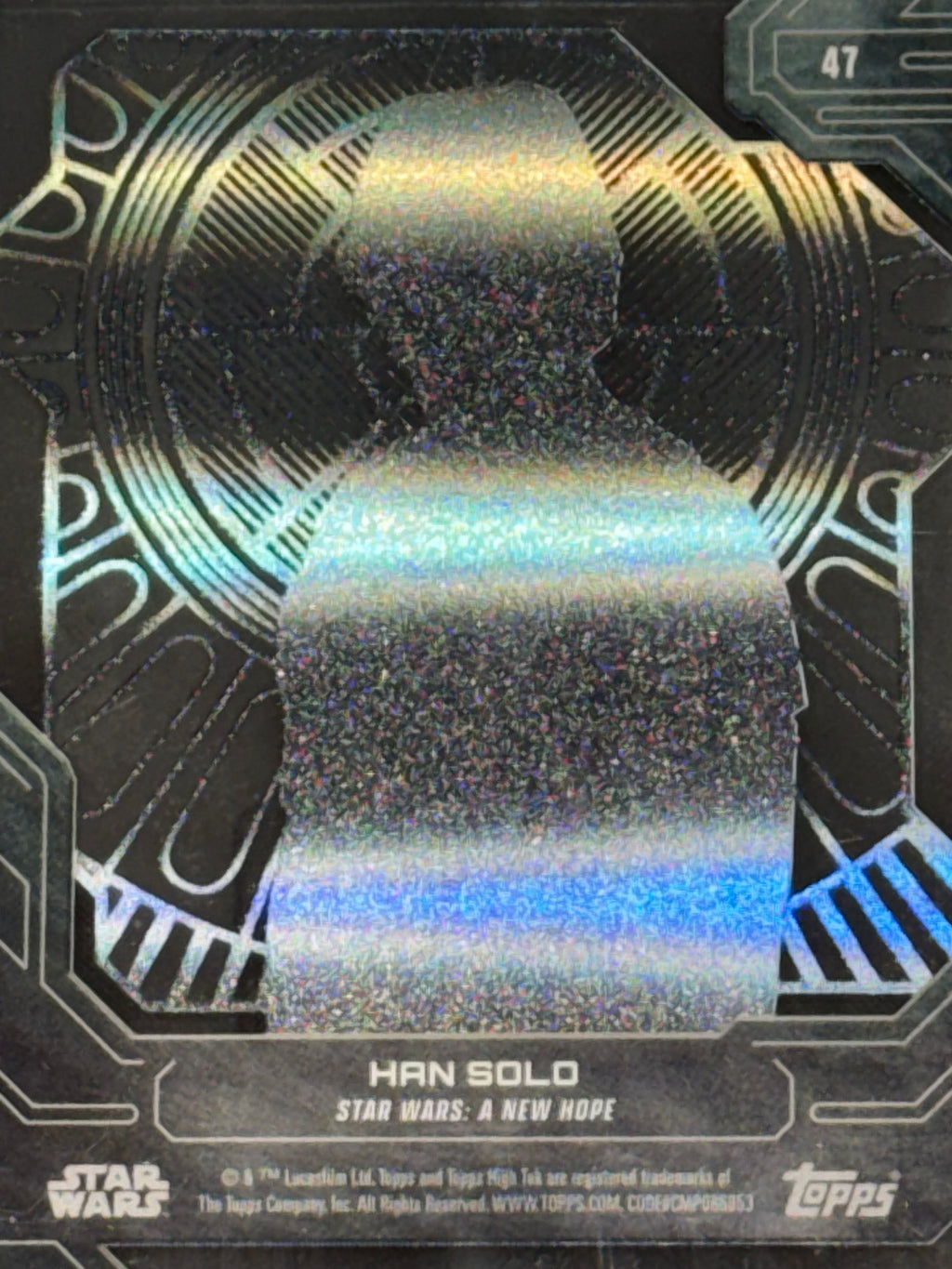 Topps 2017 Star Wars High Tek Han Solo Orange Parallel #47 A New Hope Ford