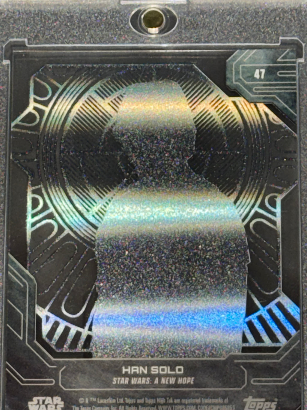 Topps 2017 Star Wars High Tek Han Solo Orange Parallel #47 A New Hope Ford