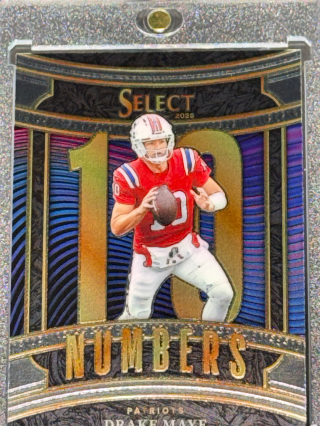 Panini 2025 Select Football Drake Maye Patriots Numbers Insert #15